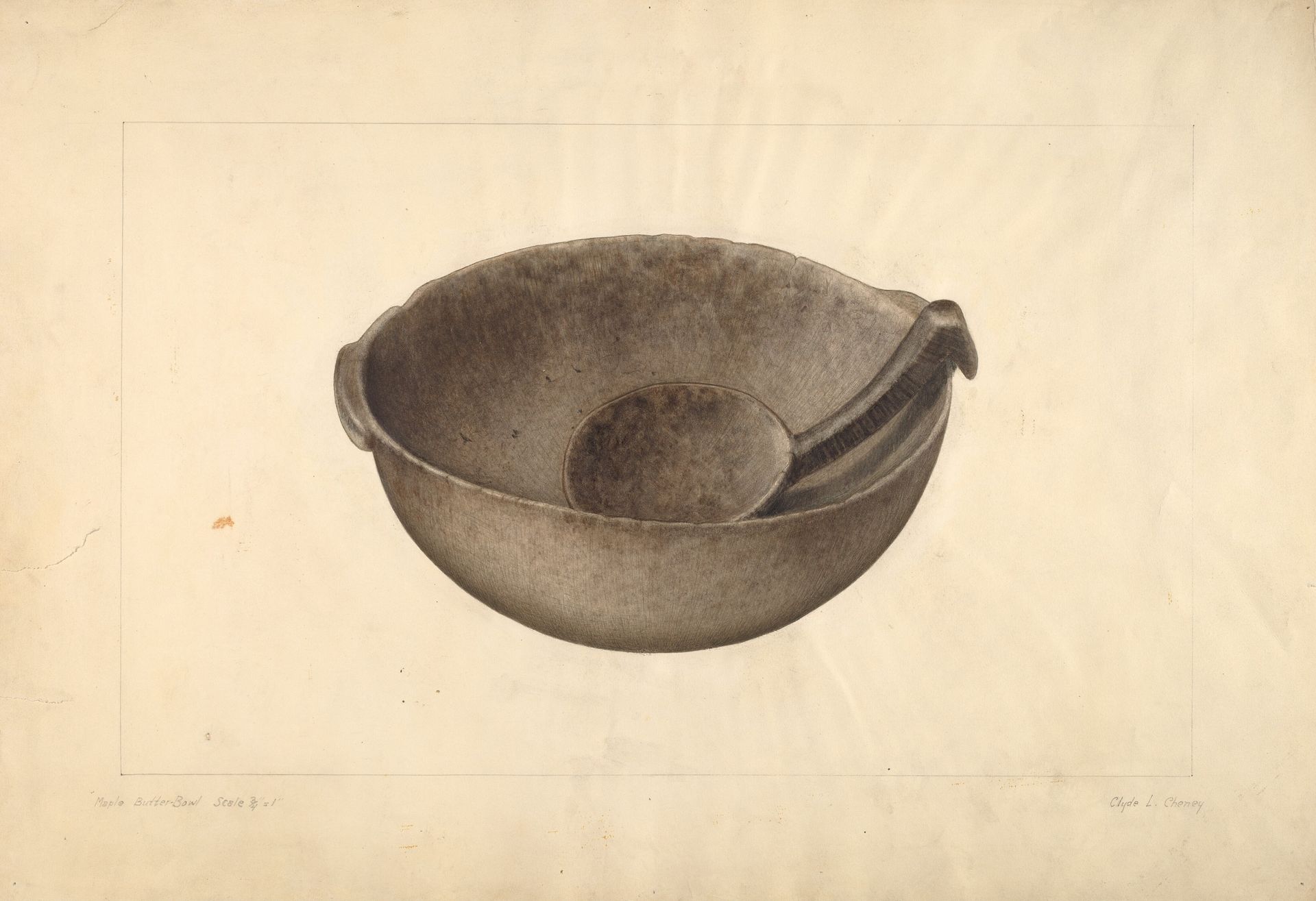 Maple Butter Bowl by Clyde L. Cheney