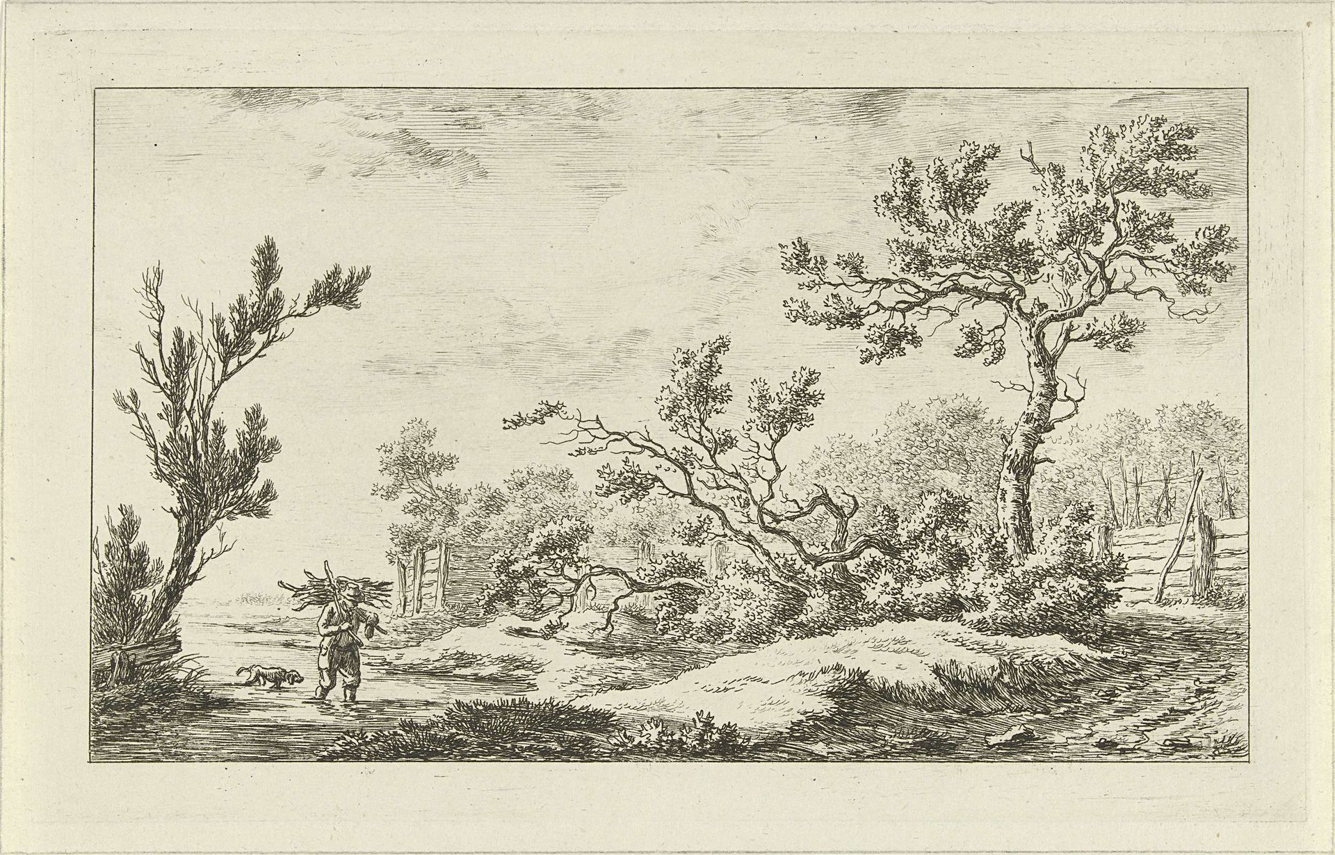 Houtsprokkelaar by Carel Lodewijk Hansen