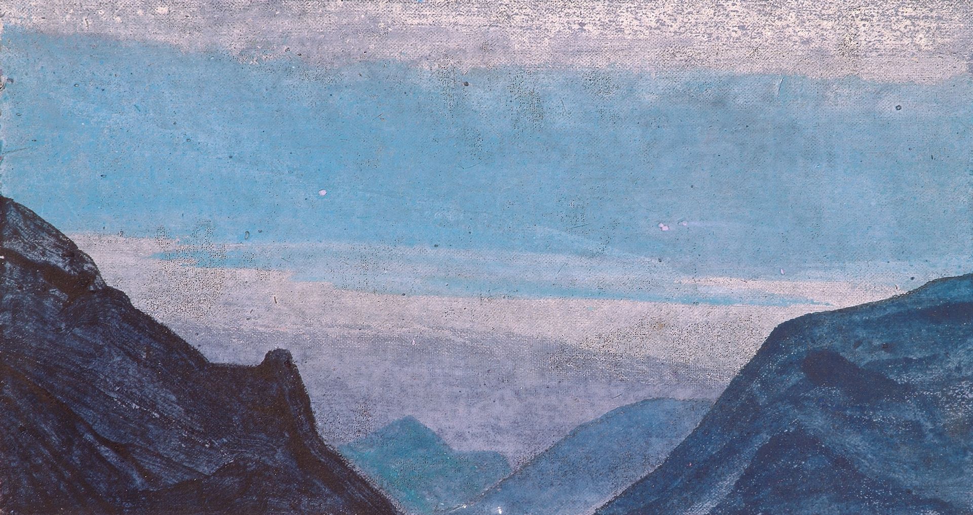 Study of mountains by Nicholas Roerich