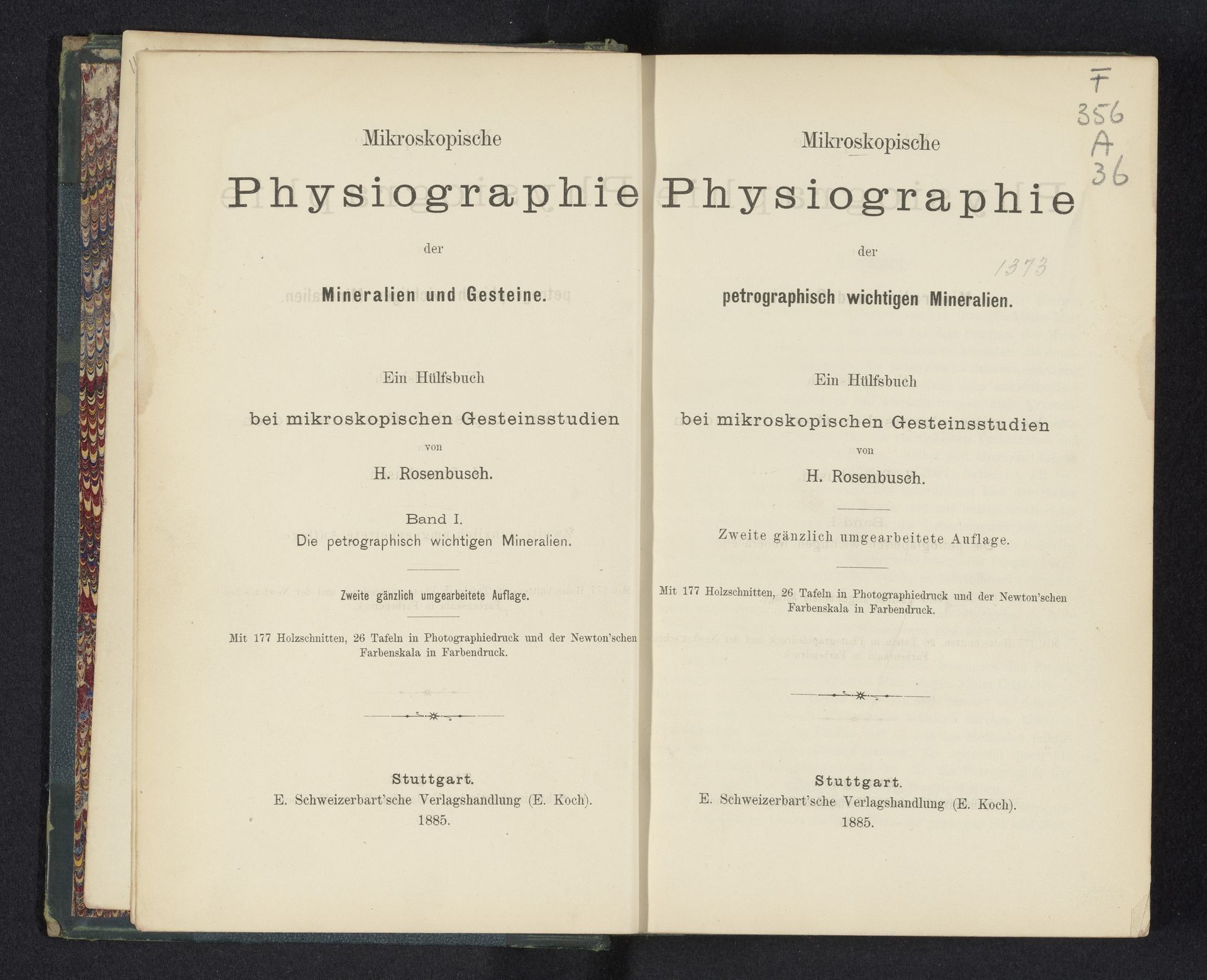 Mikroskopische Physiographie der petrographisch wichtigen Mineralien by H. Rosenbusch
