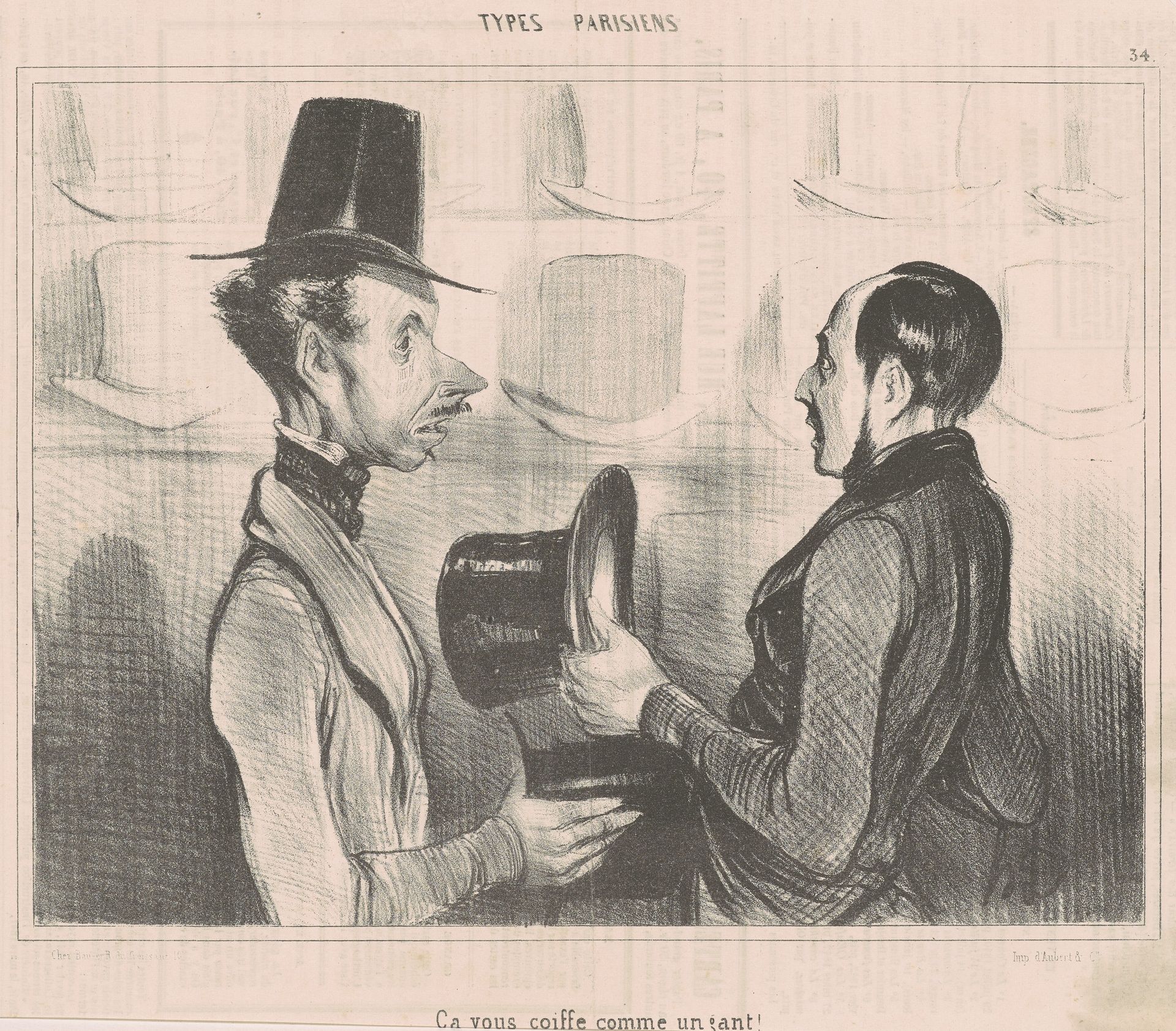 Ca vous coiffe comme un gant! by Honoré Daumier