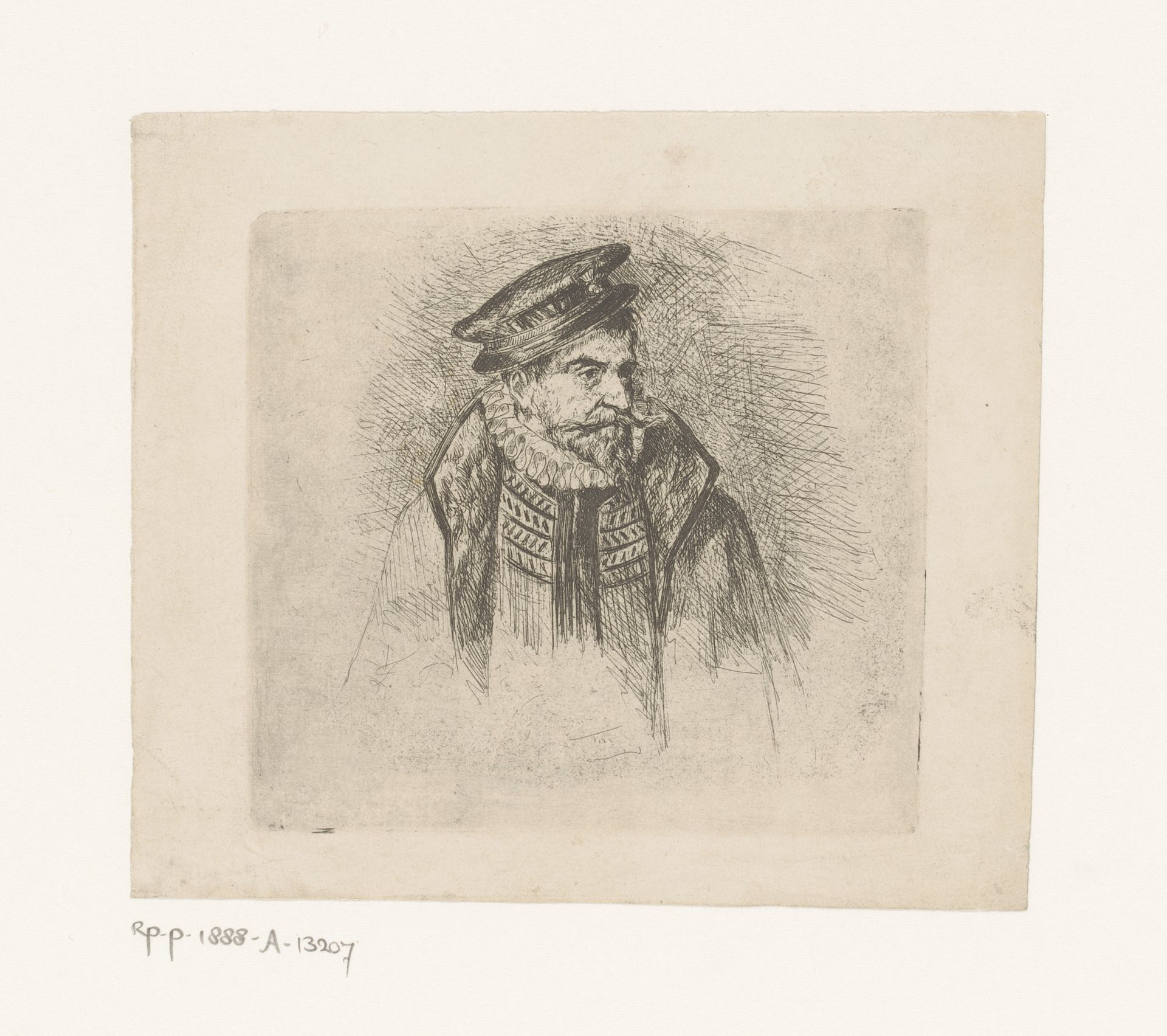 Man in zeventiende-eeuwse kleding by Ferdinand Pauwels