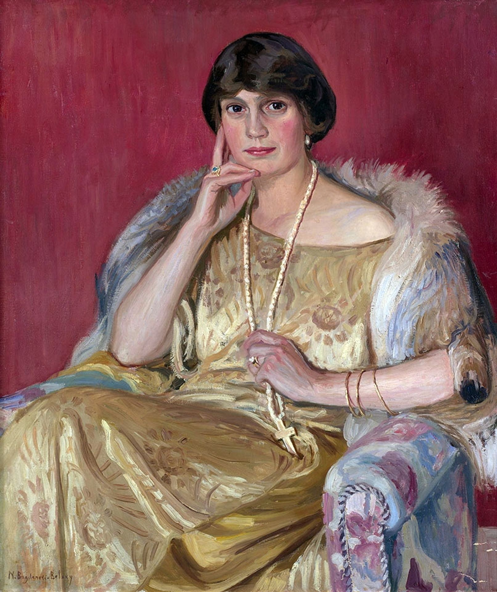 Portrait of a Lady by Nikolay Bogdanov-Belsky