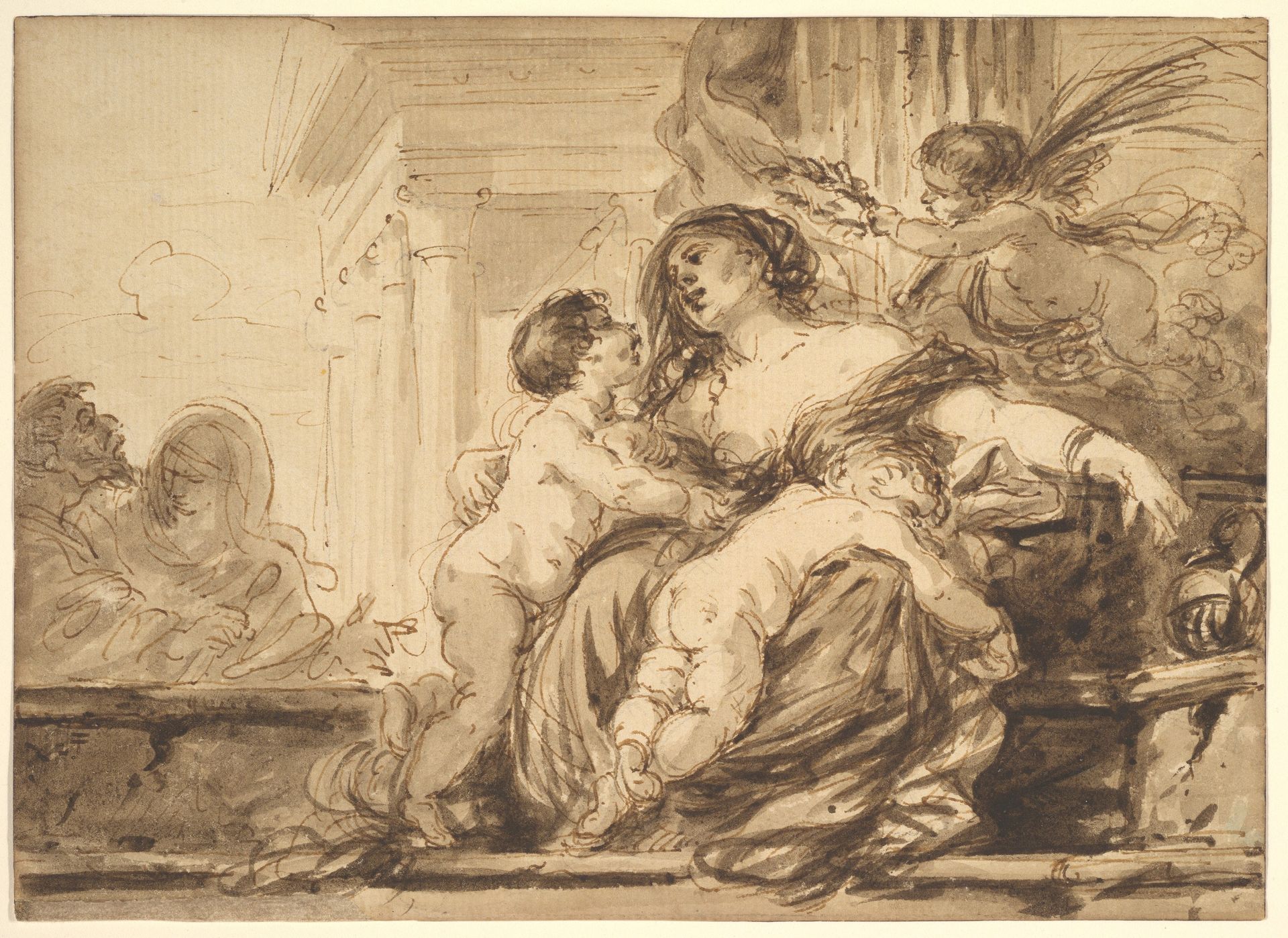 An Allegory of Charity by Jean Jacques Lagrenée