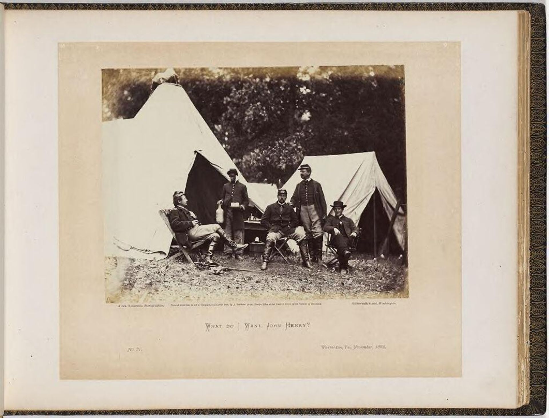 What Do I Want, John Henry? Warrenton, Virginia by Alexander Gardner
