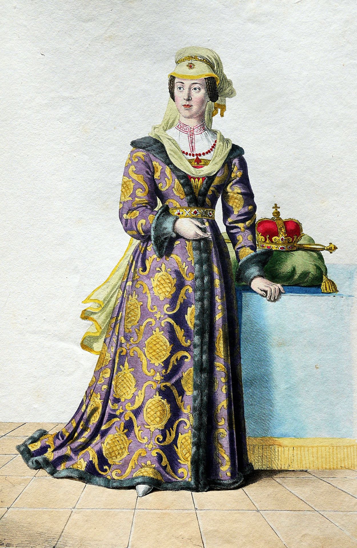 Elizabeth of Luxembourg by Josef Kriehuber