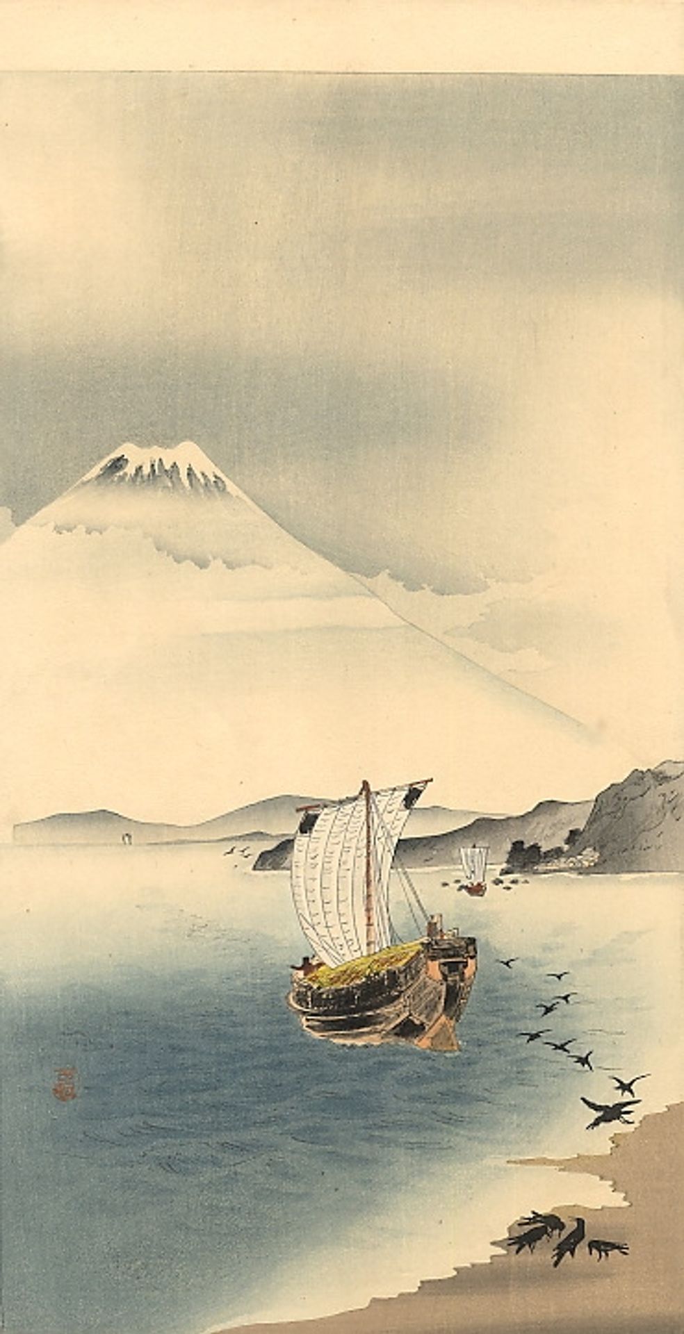 Mount Fuji by Ohara Koson