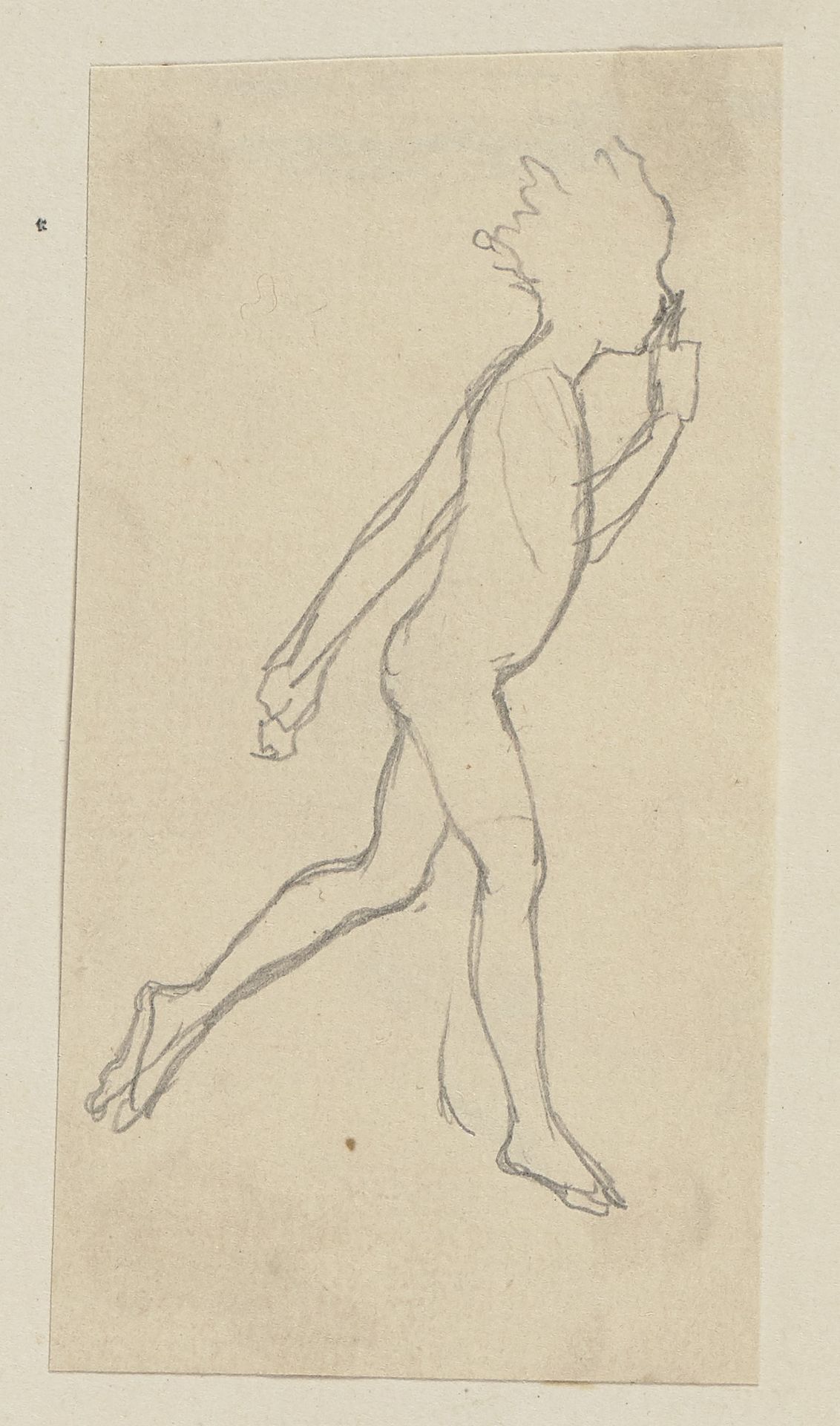 Puck mit der Zauberblume, den Zeigefinger an die Lippen gelegt by Paul Konewka