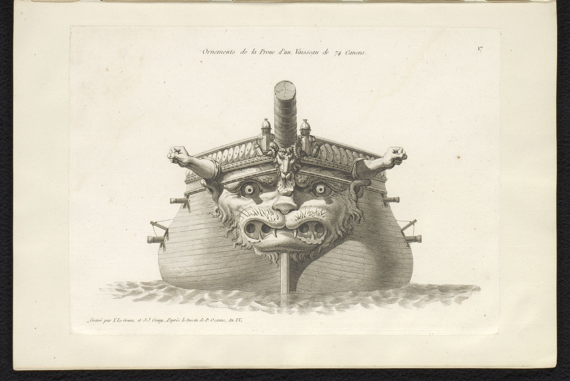 Voorsteven en boegbeeld van een zeilschip by Joseph Coiny