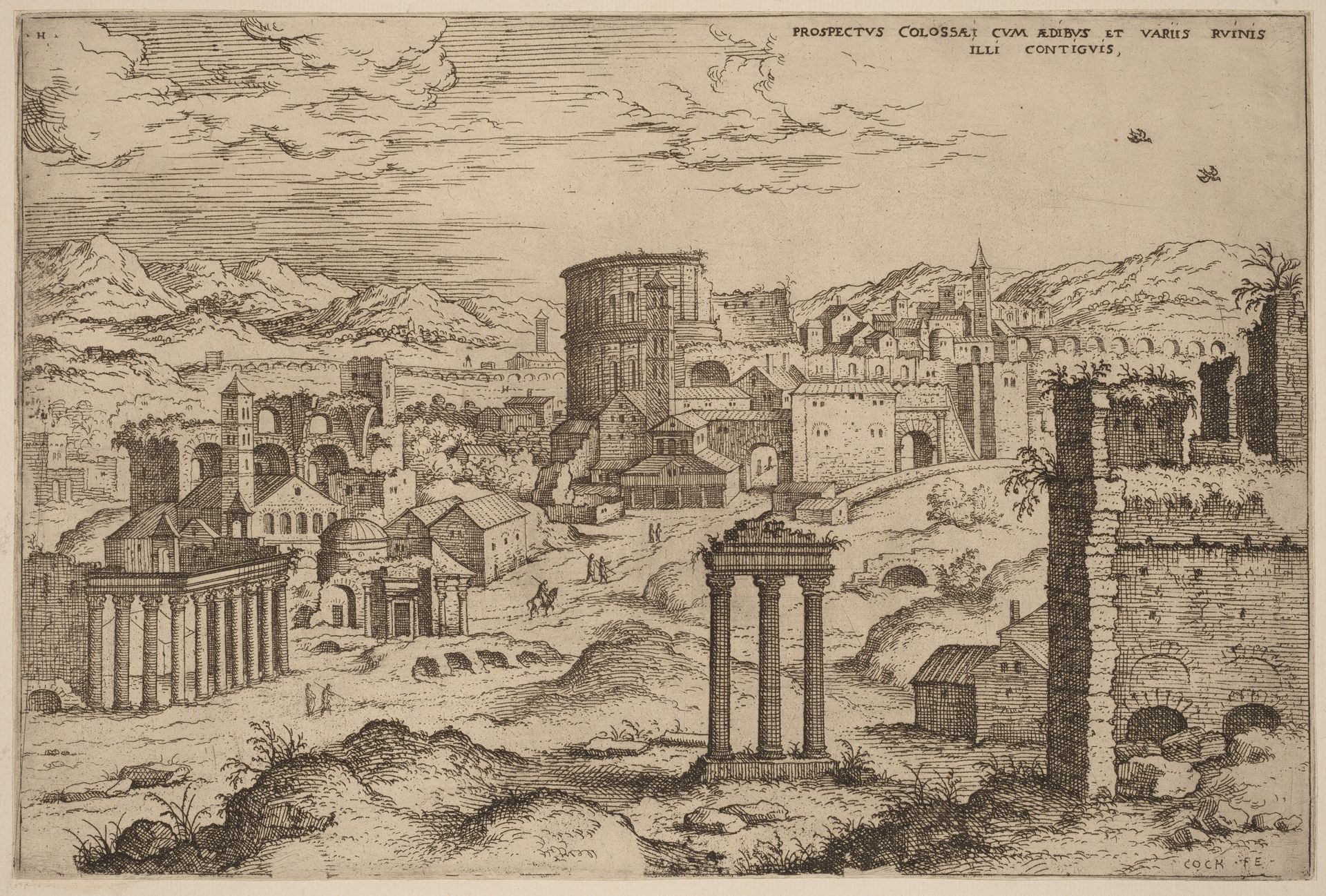 View of the Forum by Hieronymus Cock