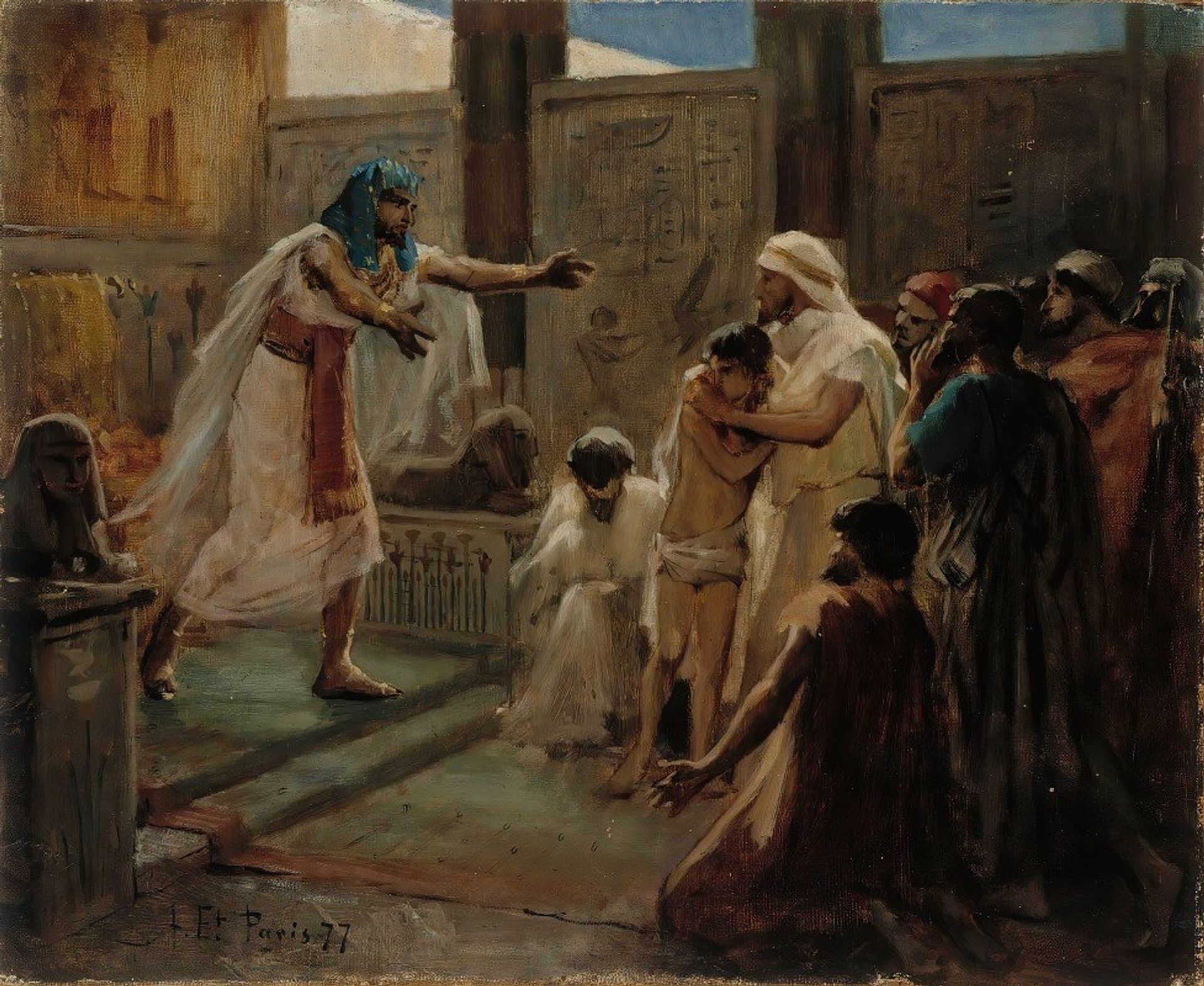 Joseph And His Brother by Albert Edelfelt