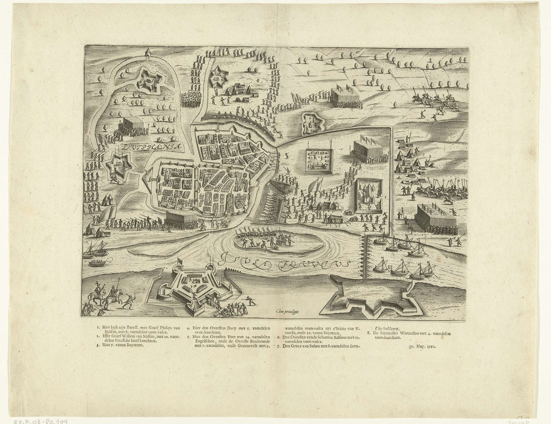 Inname van Zutphen, 1591 by Bartholomeus Willemsz. Dolendo