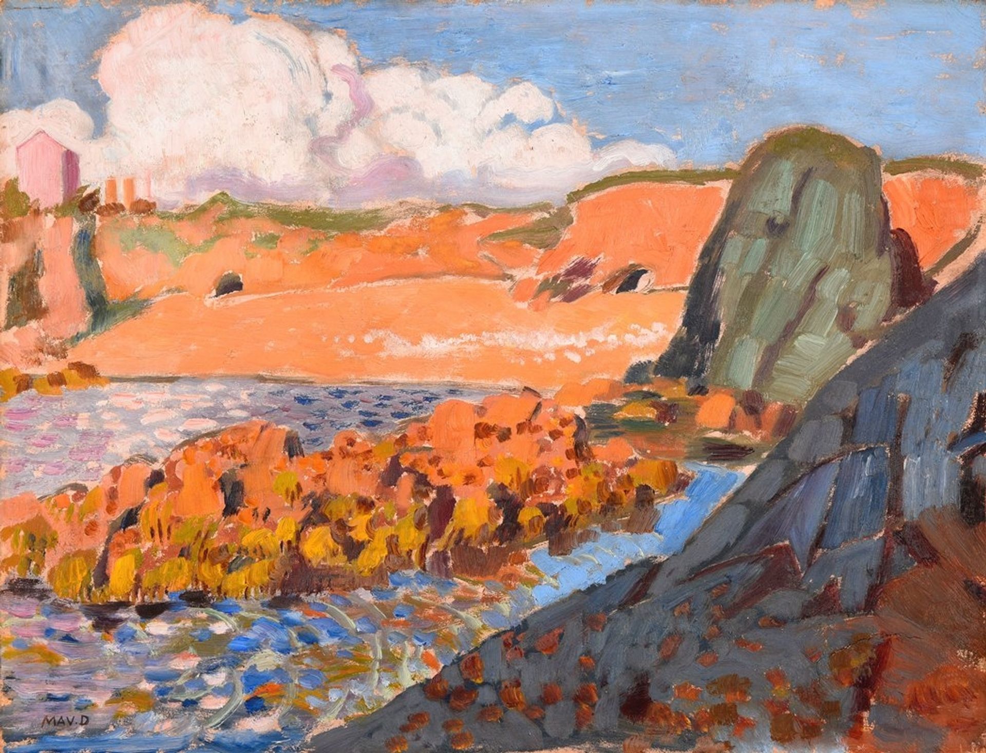 La plage rouge by Maurice Denis