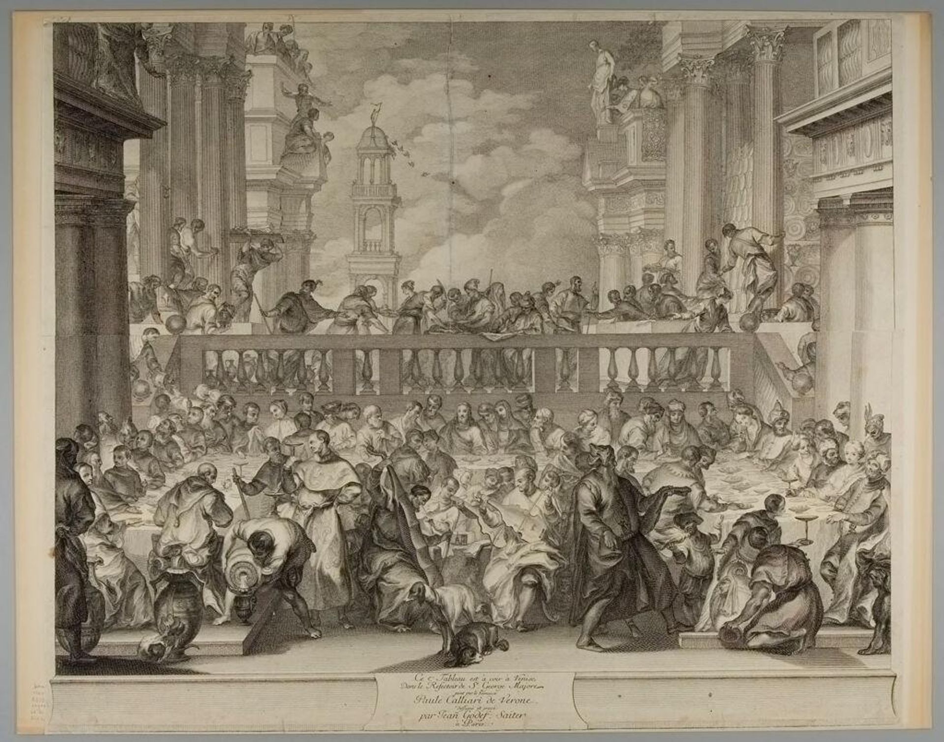 Marriage Feast at Cana by Johann Gottfried Saiter