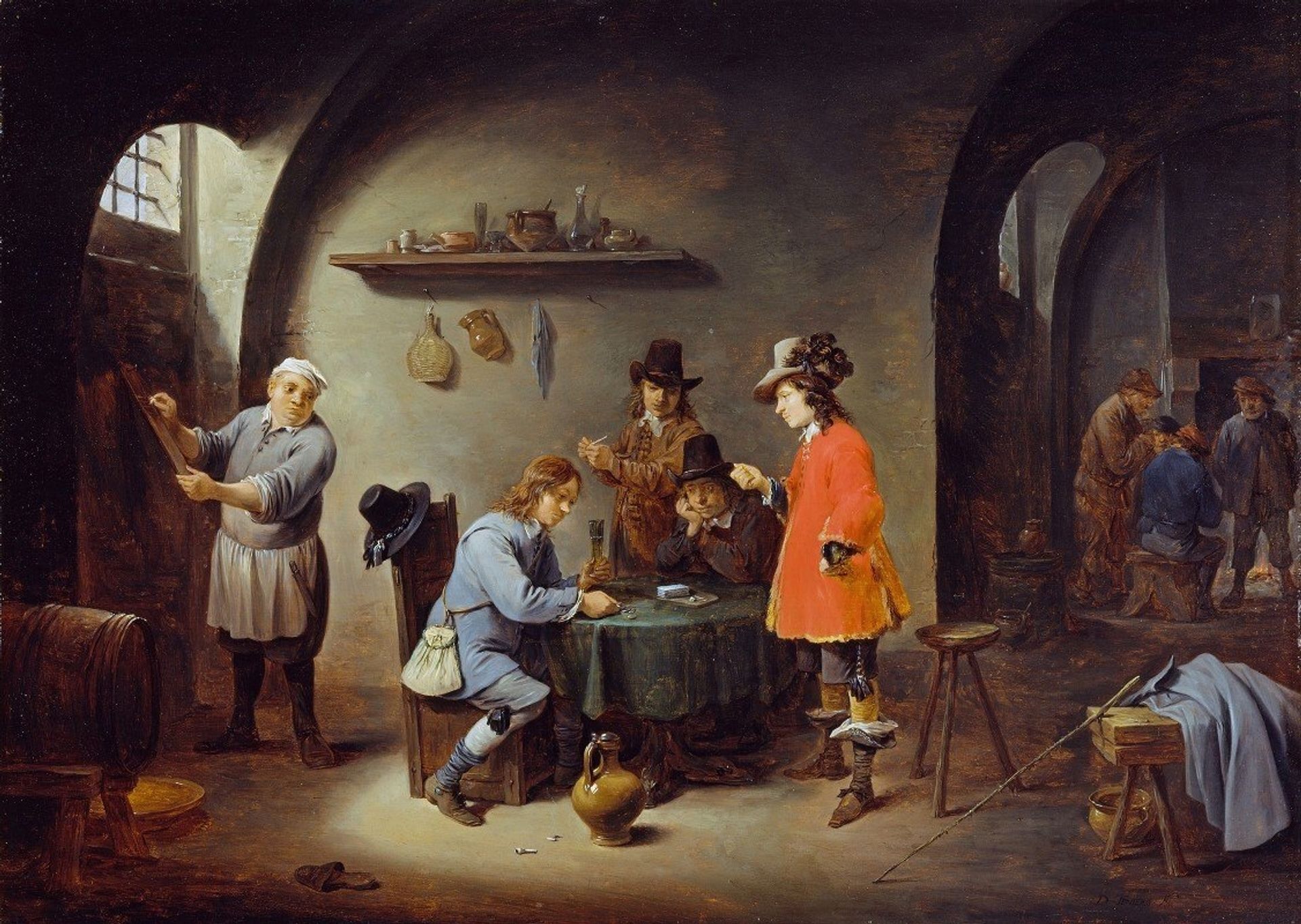 Gambling Scene at an Inn by David Teniers The Younger