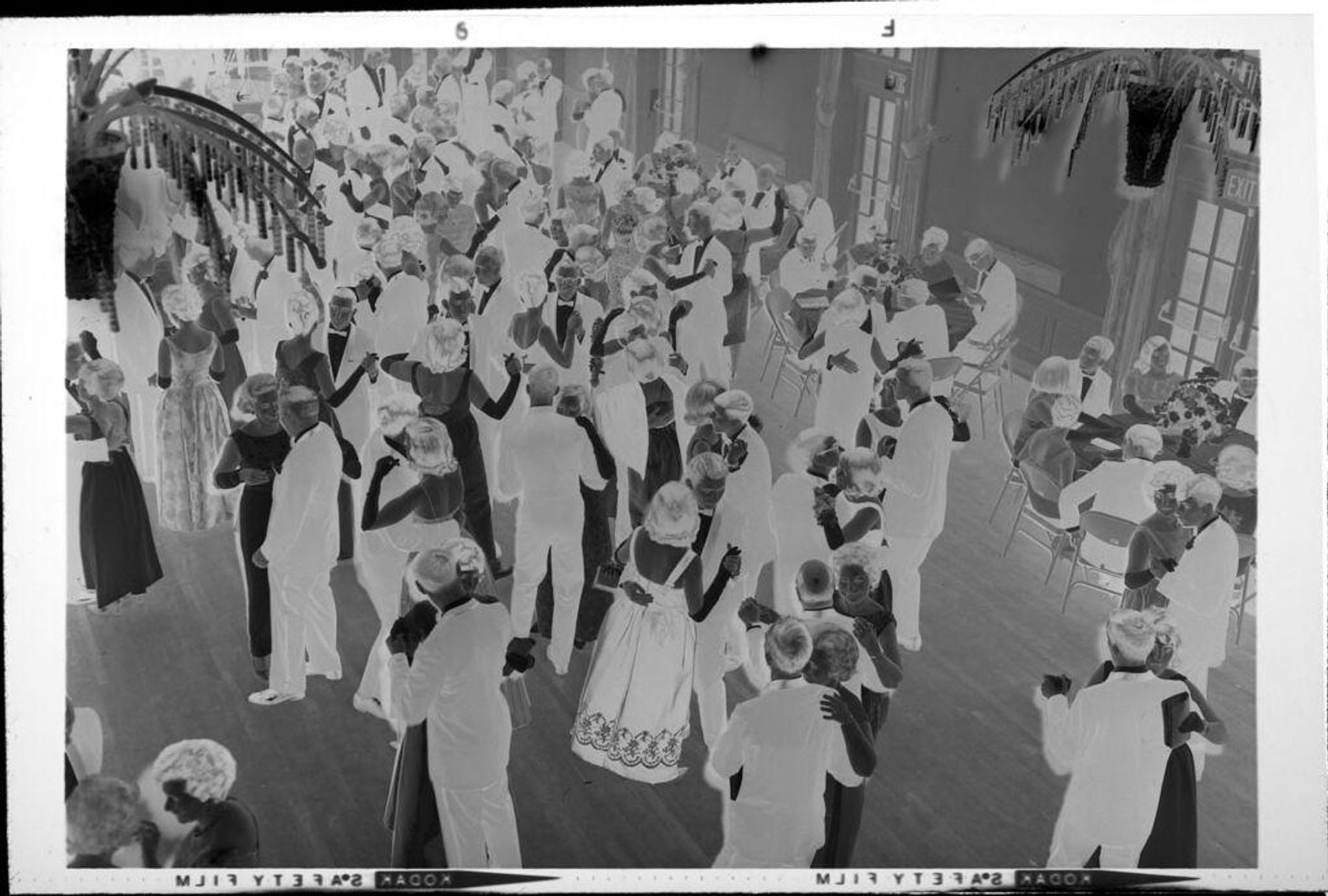 Untitled (crowded dance floor seen from above) by Robert Burian