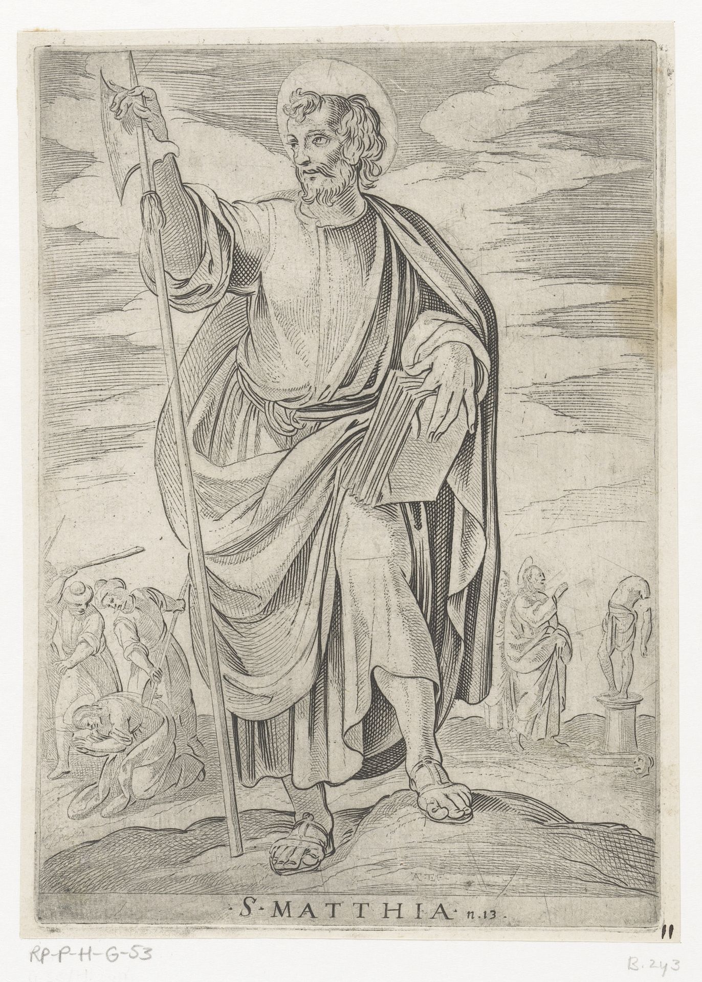De heilige Mattias by Antonio Tempesta