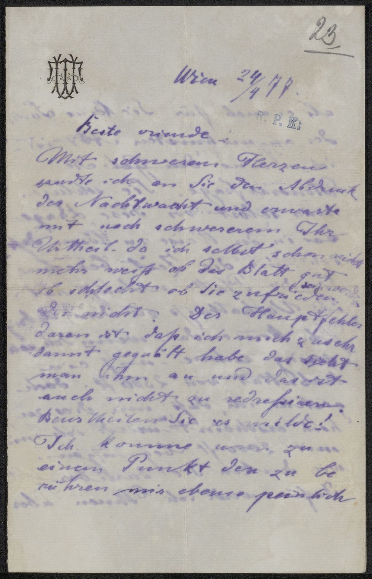 Brief aan Frans Buffa en Zonen by William Unger