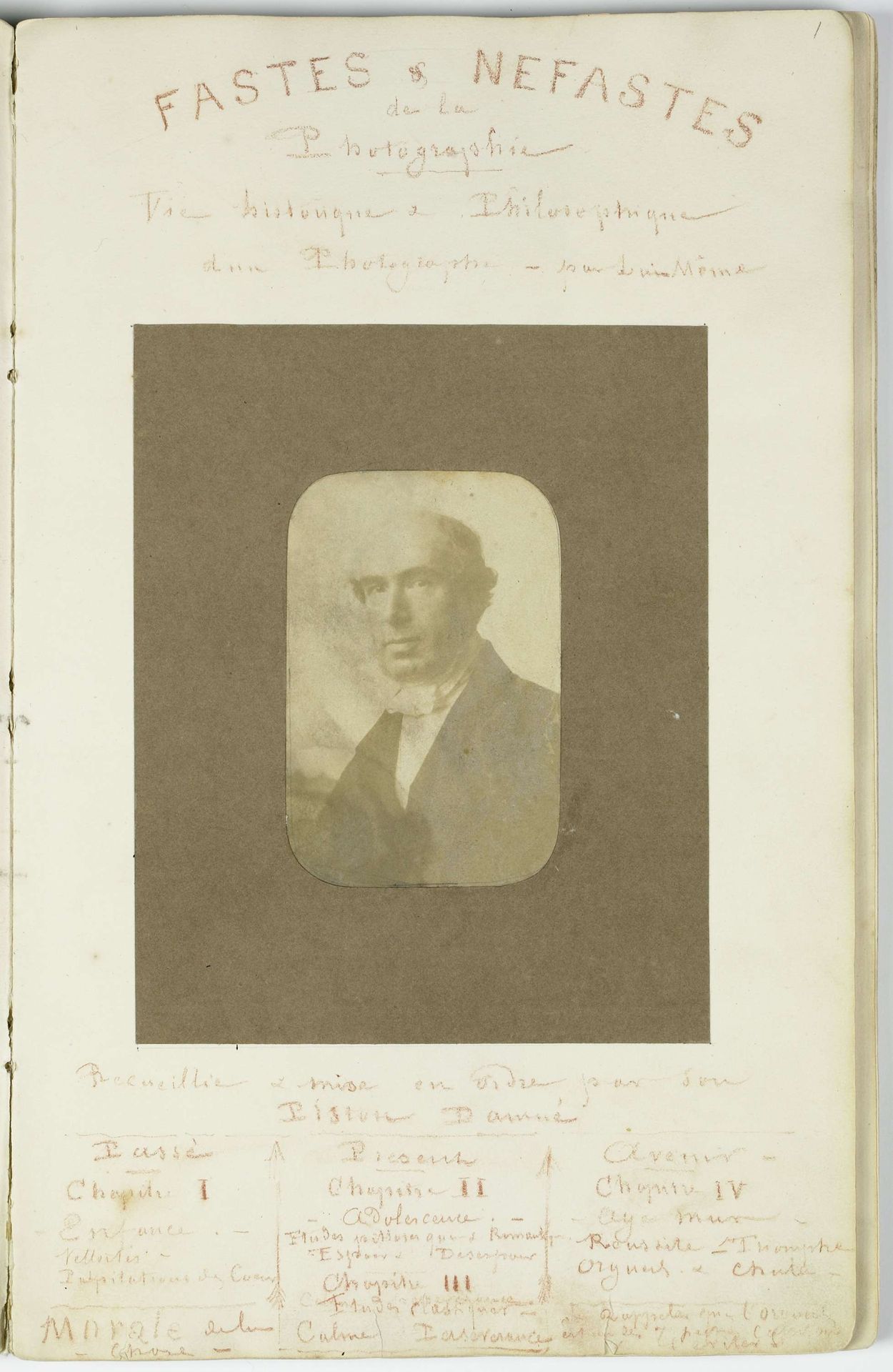Zelfportret (op titelpagina van het album 'Fastes & Néfastes de la Photographie (...)') by Eduard Isaac Asser