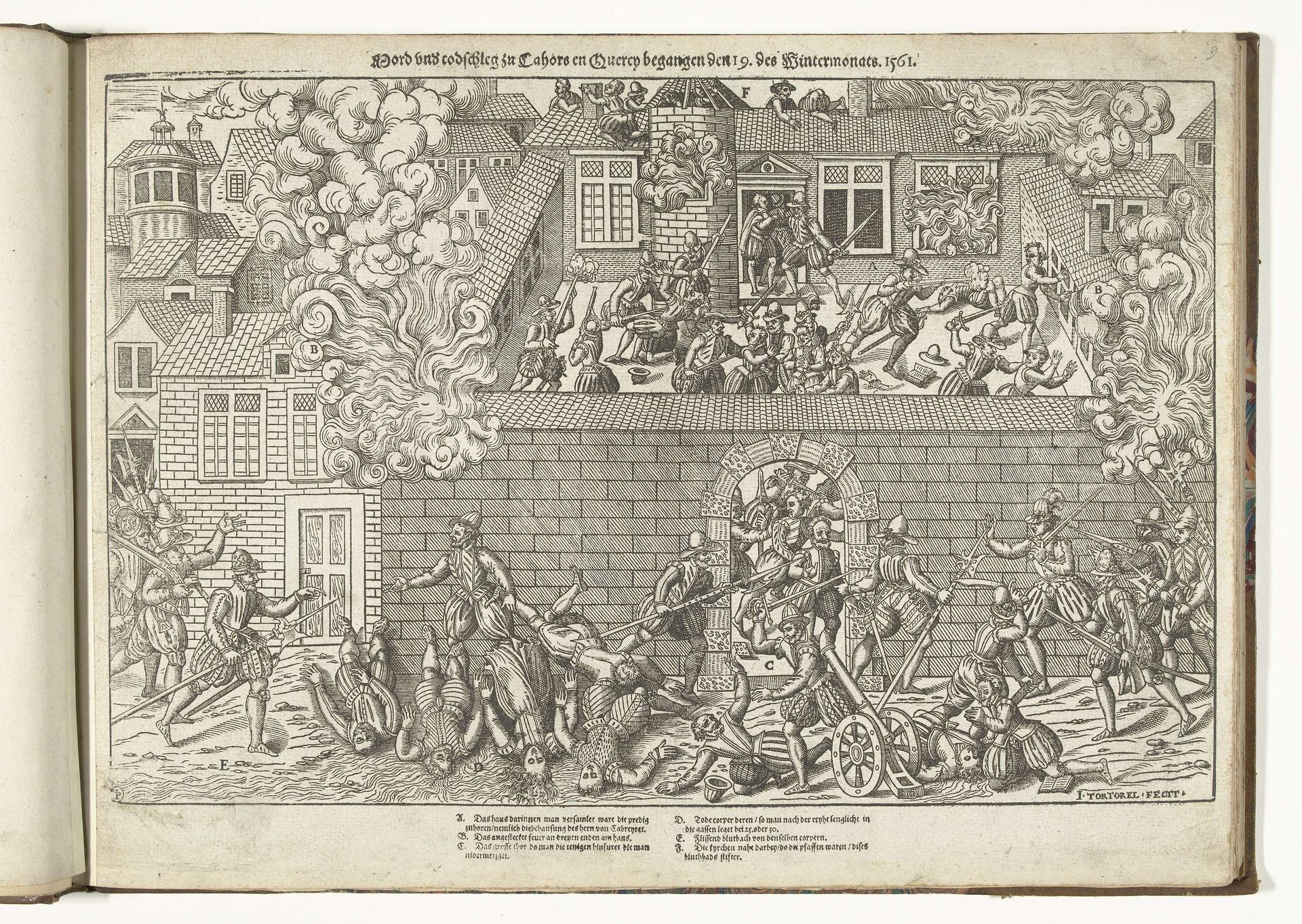 Moord op de protestanten te Cahors, 1561 by Jacques Tortorel