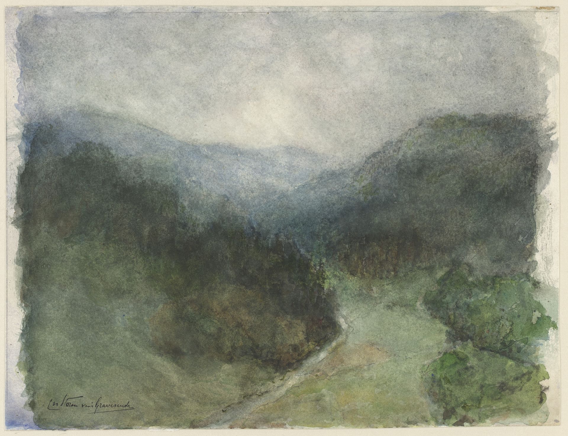 In het Schwarzwald bij Baden-Baden by Carel Nicolaas Storm van 's-Gravesande