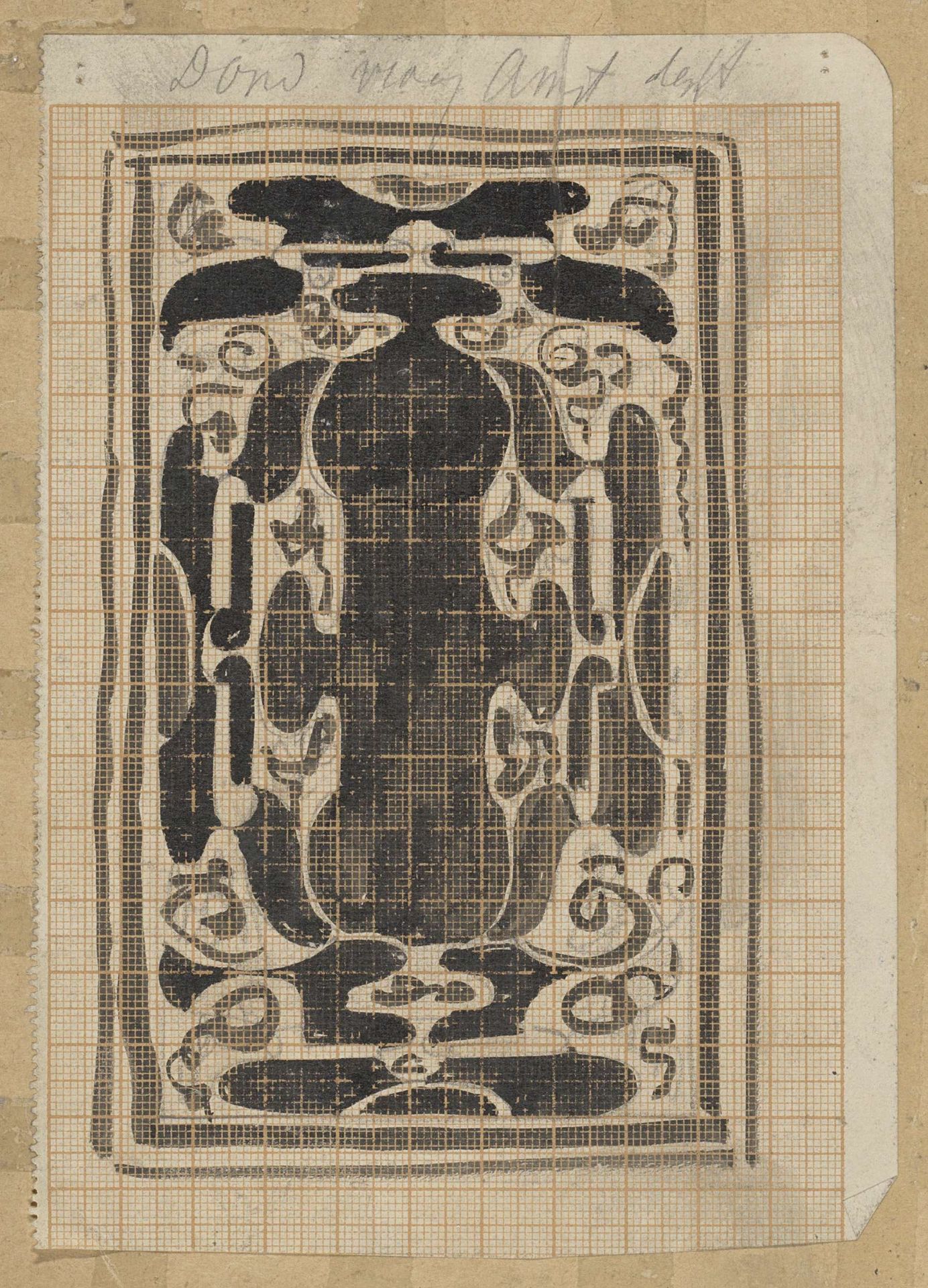 Decoratief ontwerp by Carel Adolph Lion Cachet