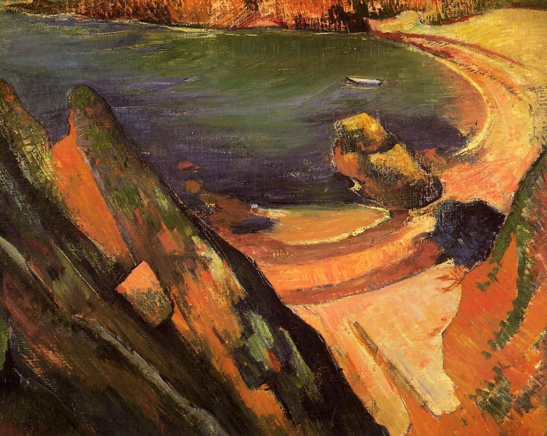 The creek, Le Pouldu by Paul Gauguin