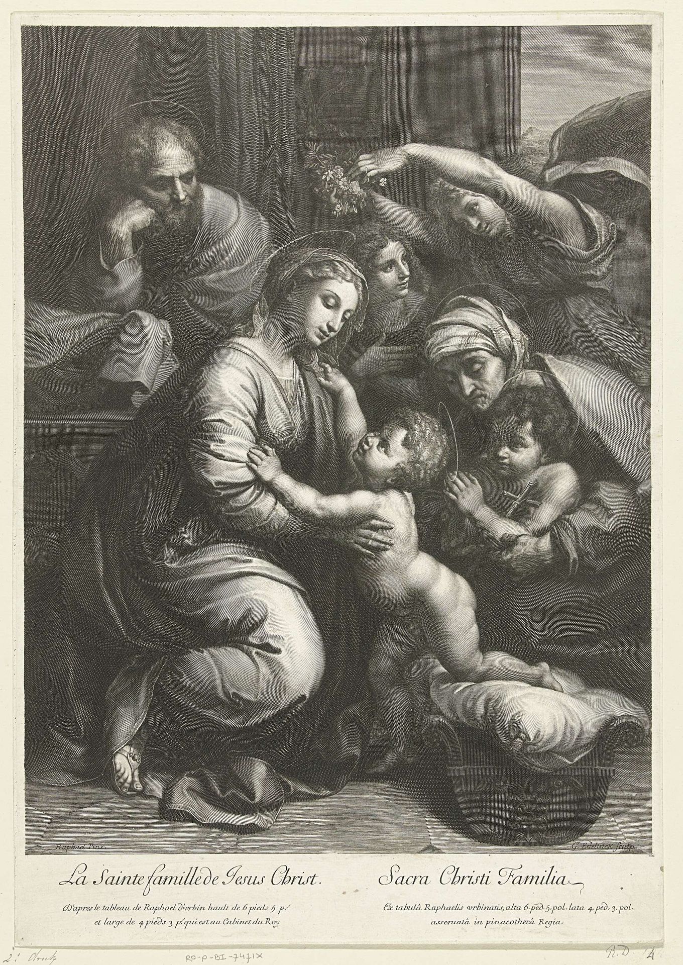 Heilige familie by Gérard Edelinck