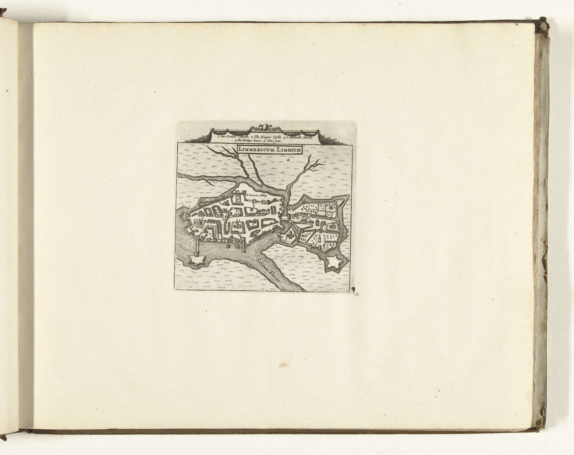 Plattegrond van Limerick, 1726 by Anonymous