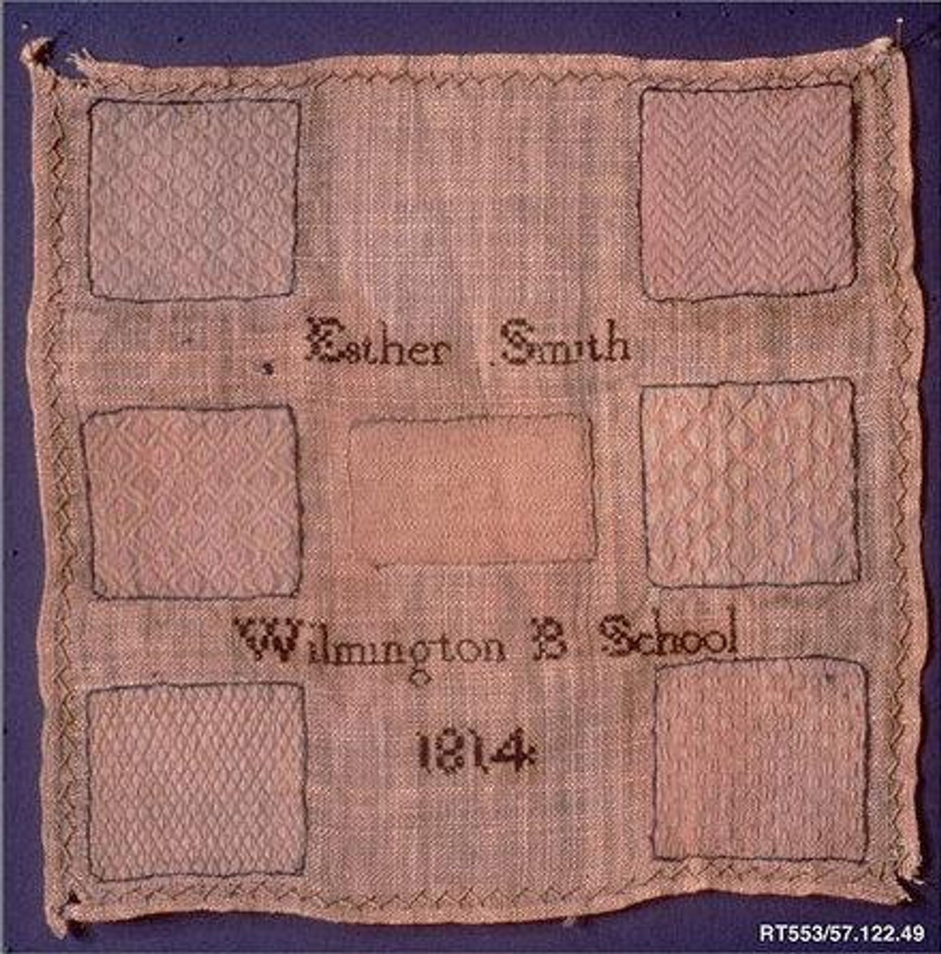 Darning sampler by Esther Smith