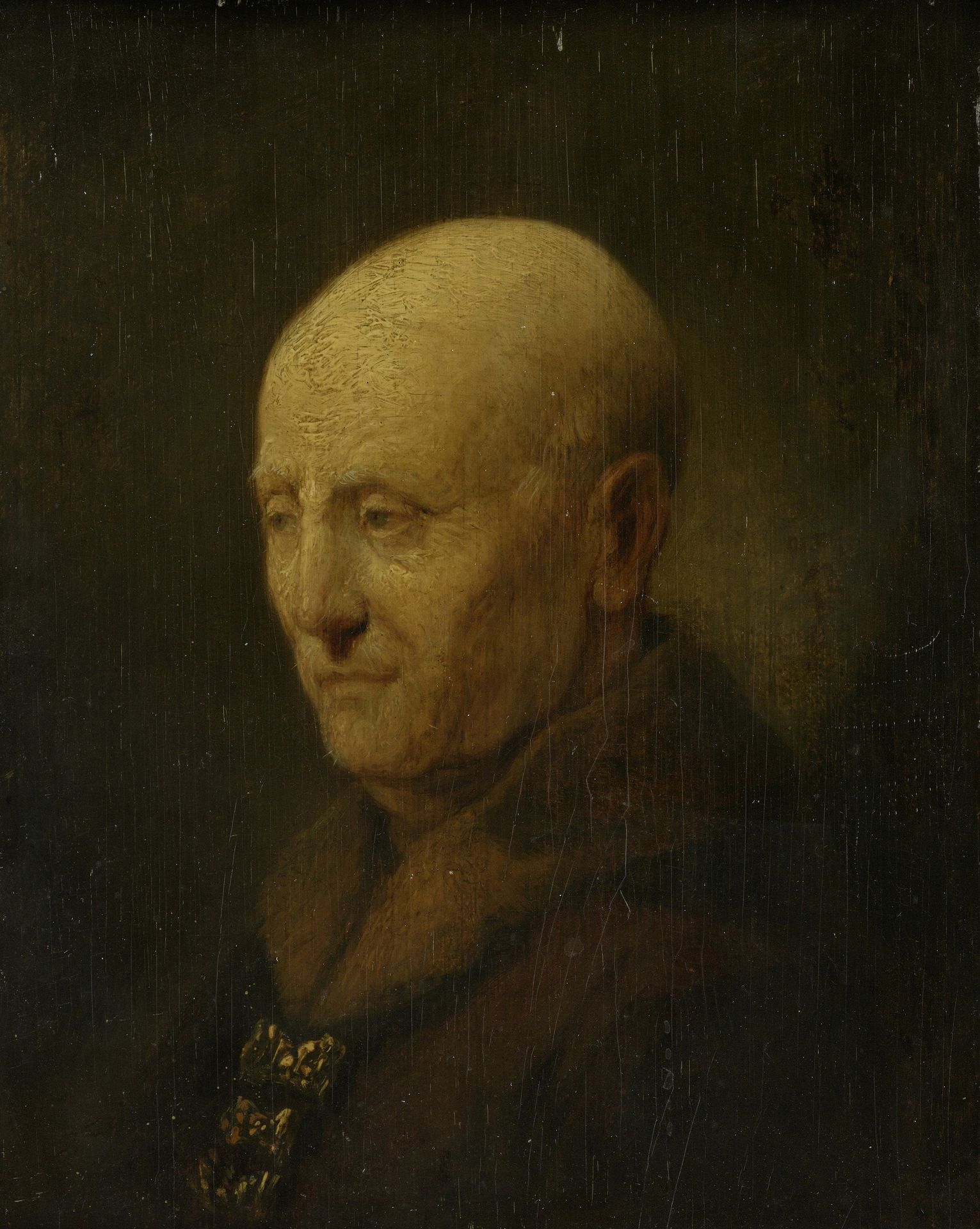 Portrait of a man, perhaps Rembrandt's father, Harmen Gerritsz van Rijn by Rembrandt van Rijn