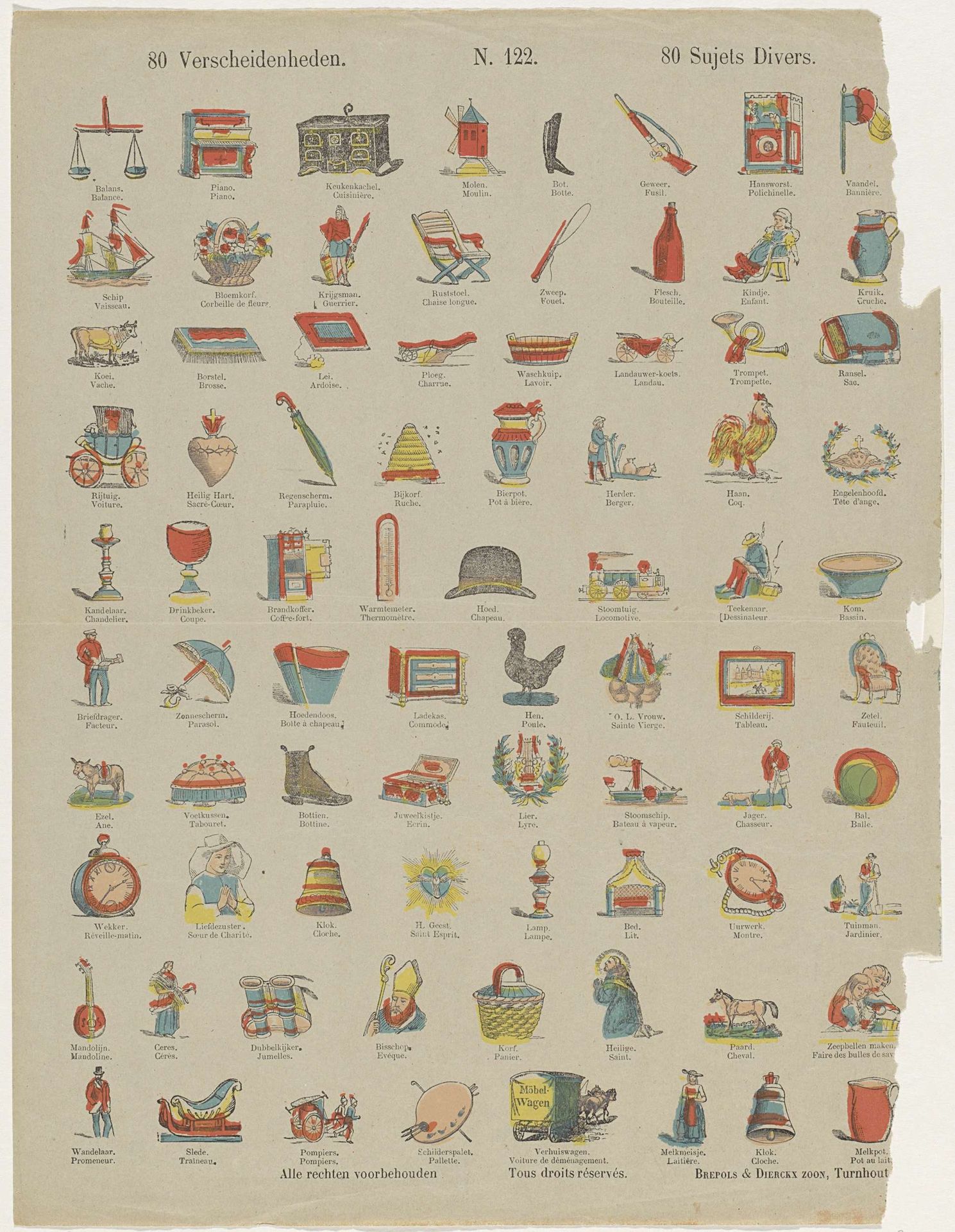 80 Verscheidenheden / 80 Sujets divers by Brepols & Dierckx zoon