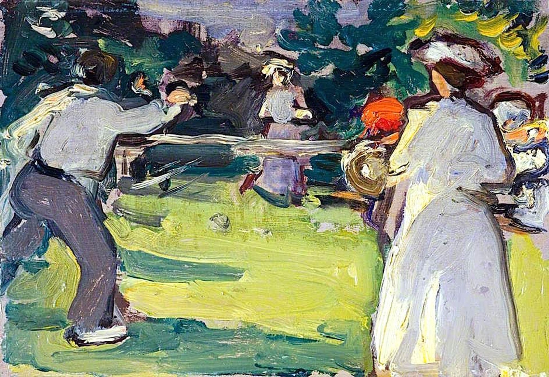 Game of Tennis, Luxembourg Gardens by Samuel Peploe