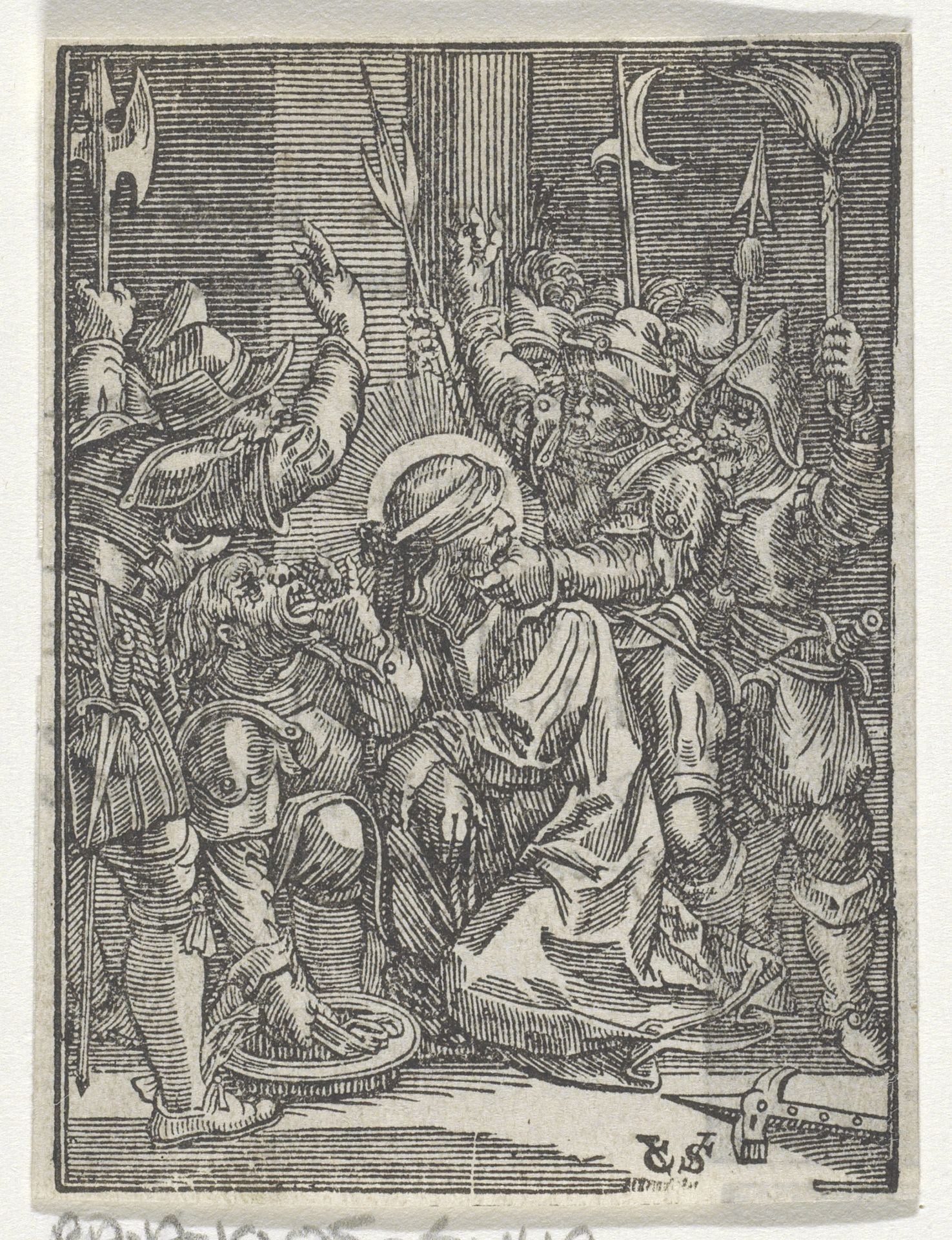 Bespotting van Christus by Christoffel van (II) Sichem