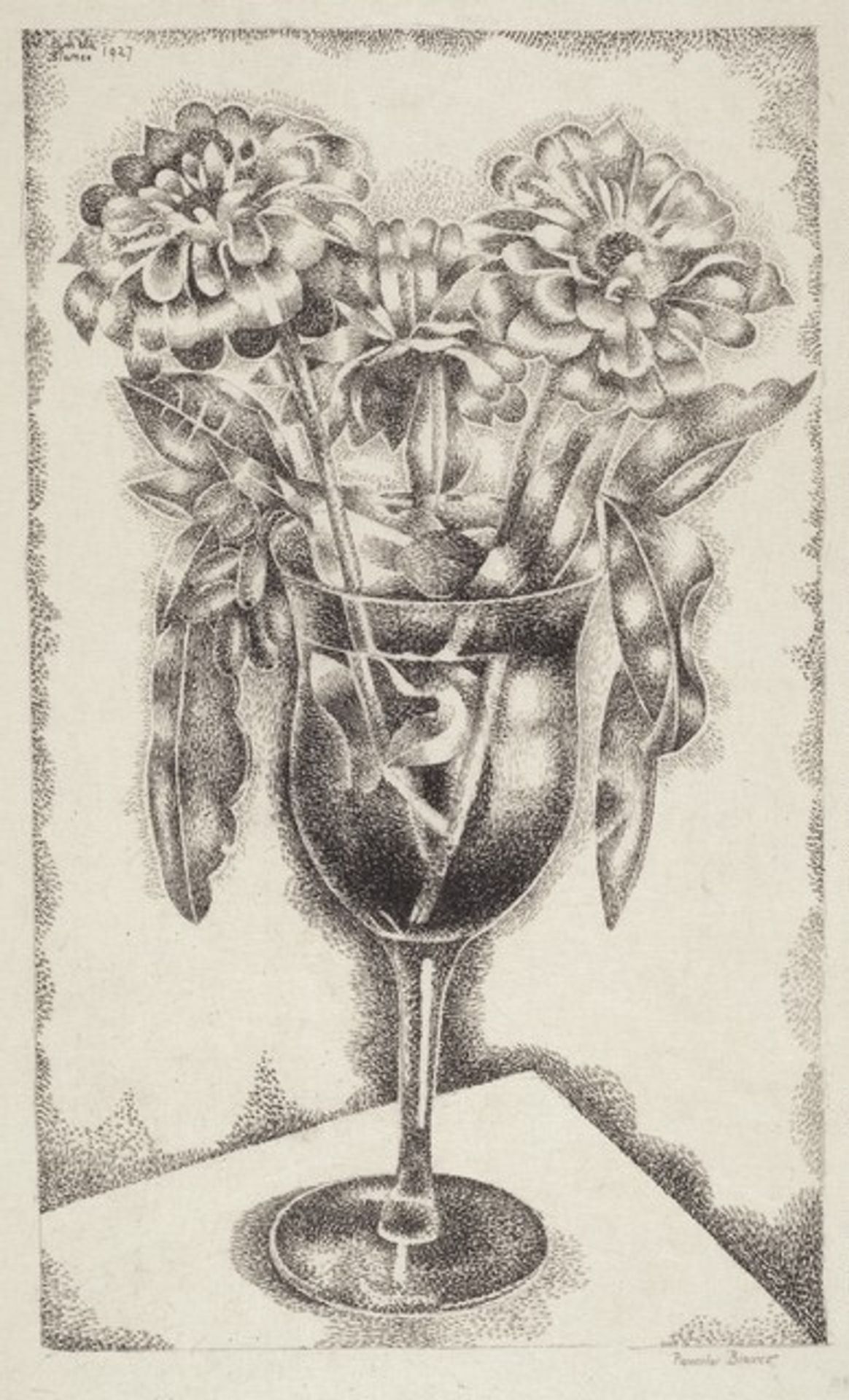 Zinnias by Pamela Bianco