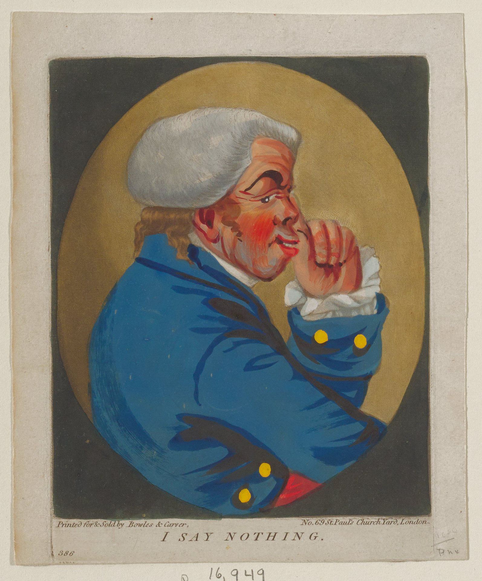 I Say Nothing by Robert Dighton