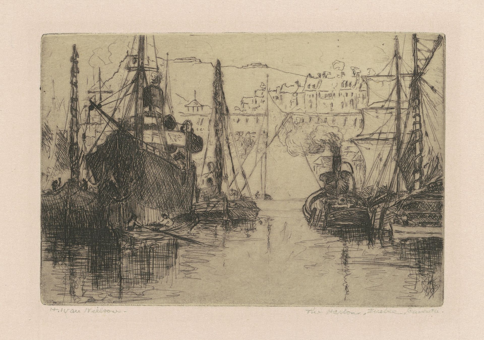 The Harbor, Quebec, Canada by H. Ivan Neilson