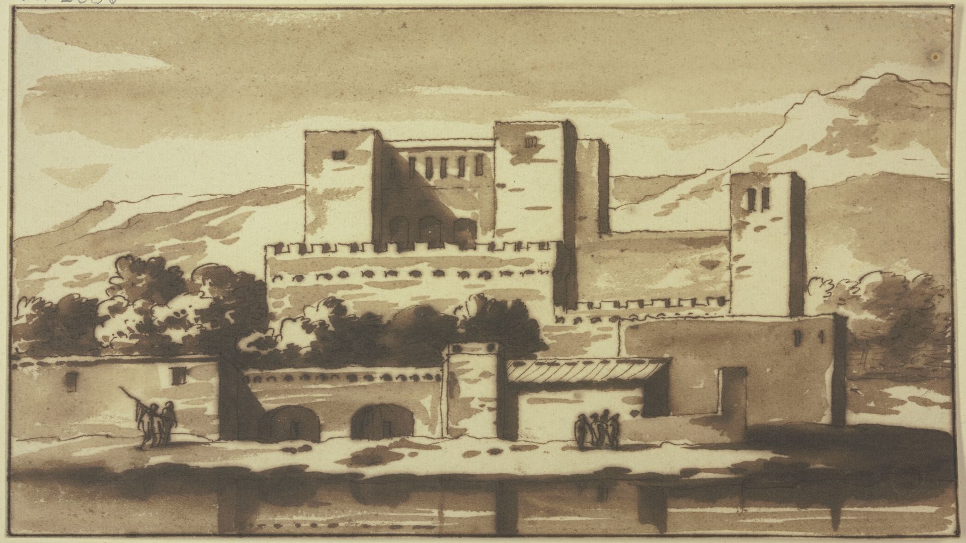 Italienisches Kastell am Wasser by Jacob van der Ulft