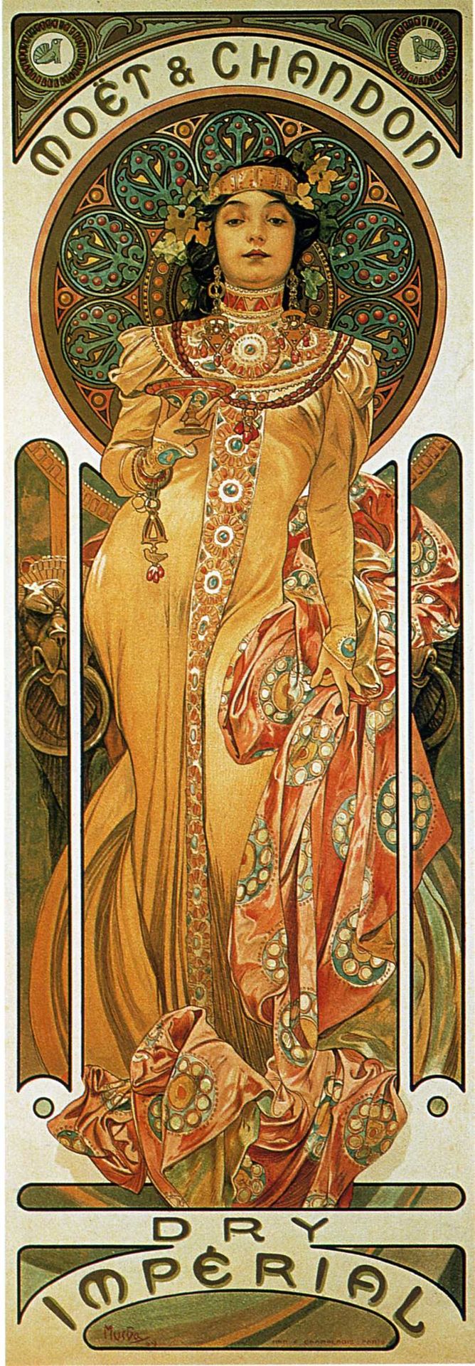 Chandon Cremant Imperial by Alphonse Mucha