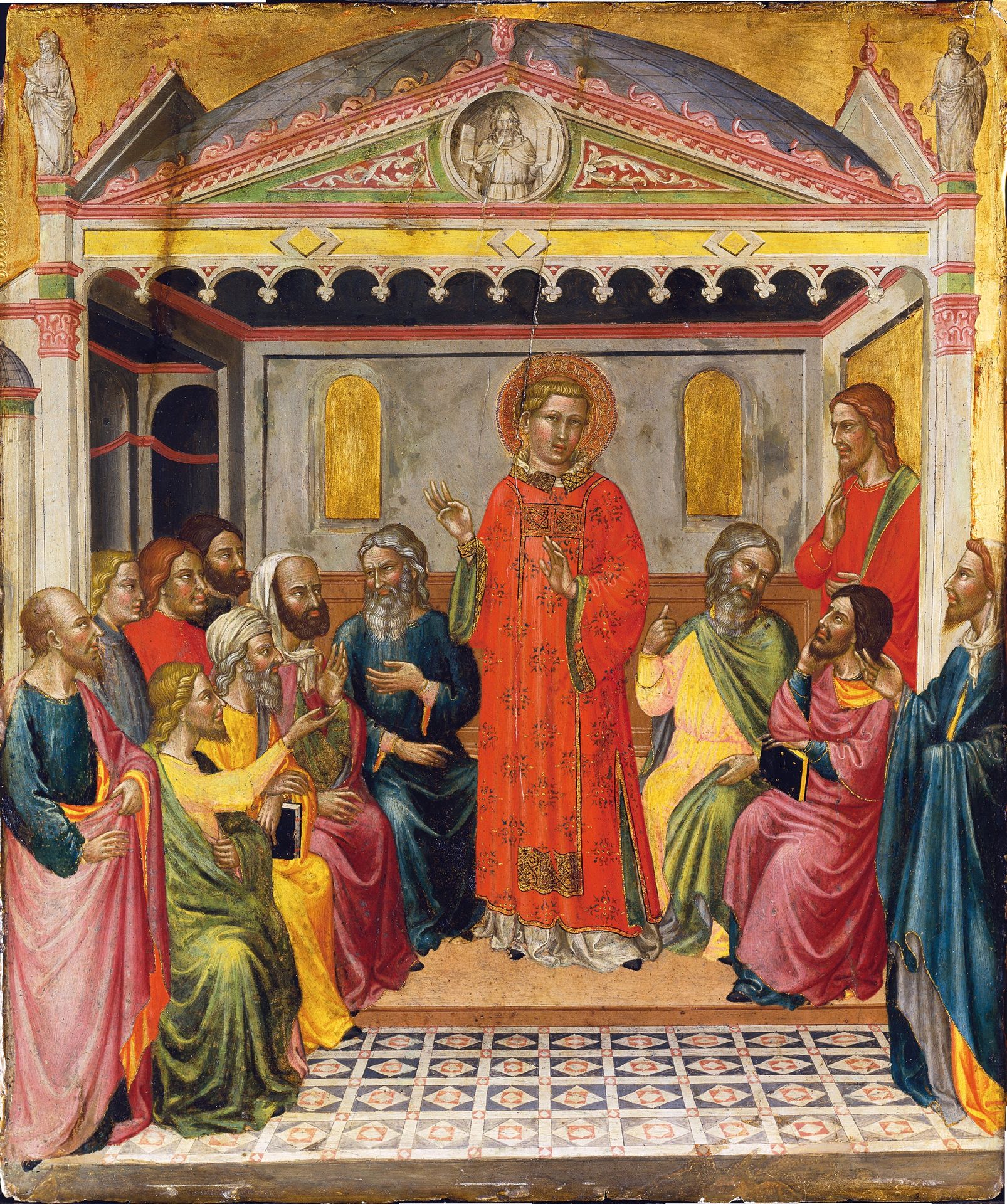 Dispute with the Libertines by Martino di Bartolomeo