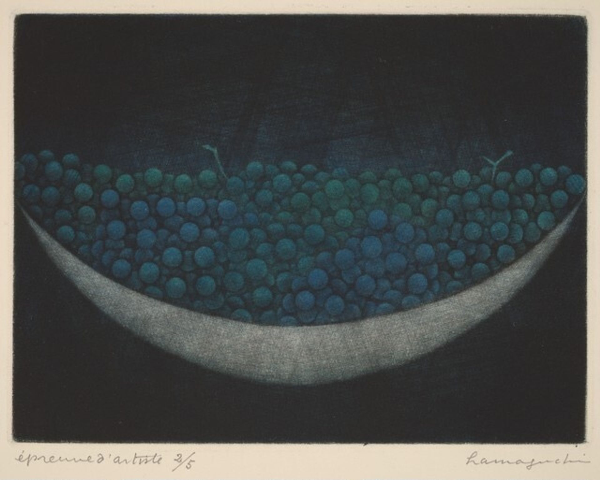 Bowl of Grapes (Coupe de raisins) by Yōzō Hamaguchi