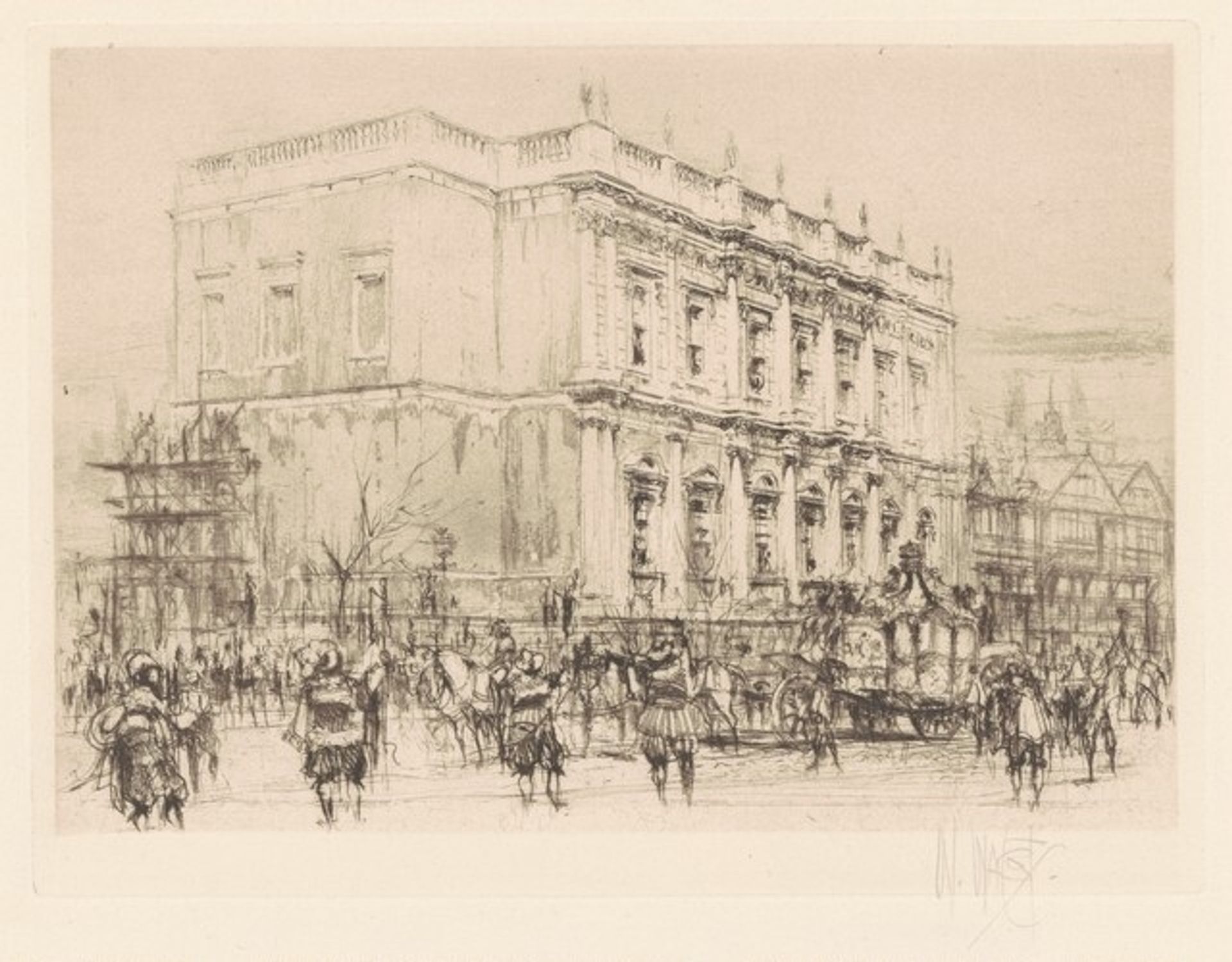 King Charles in Whitehall by William Walcot