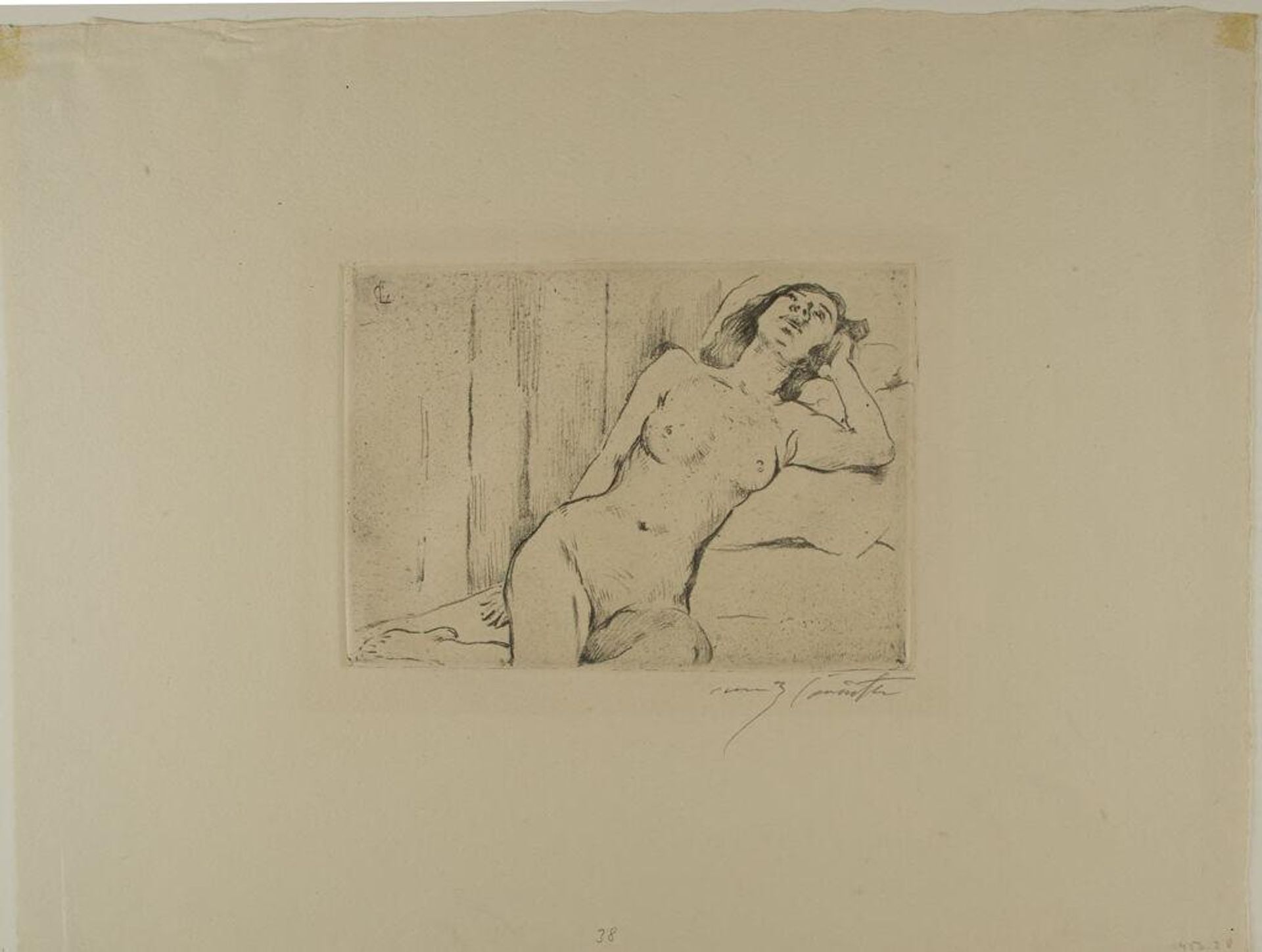 Female Nude at Rest by Lovis Corinth