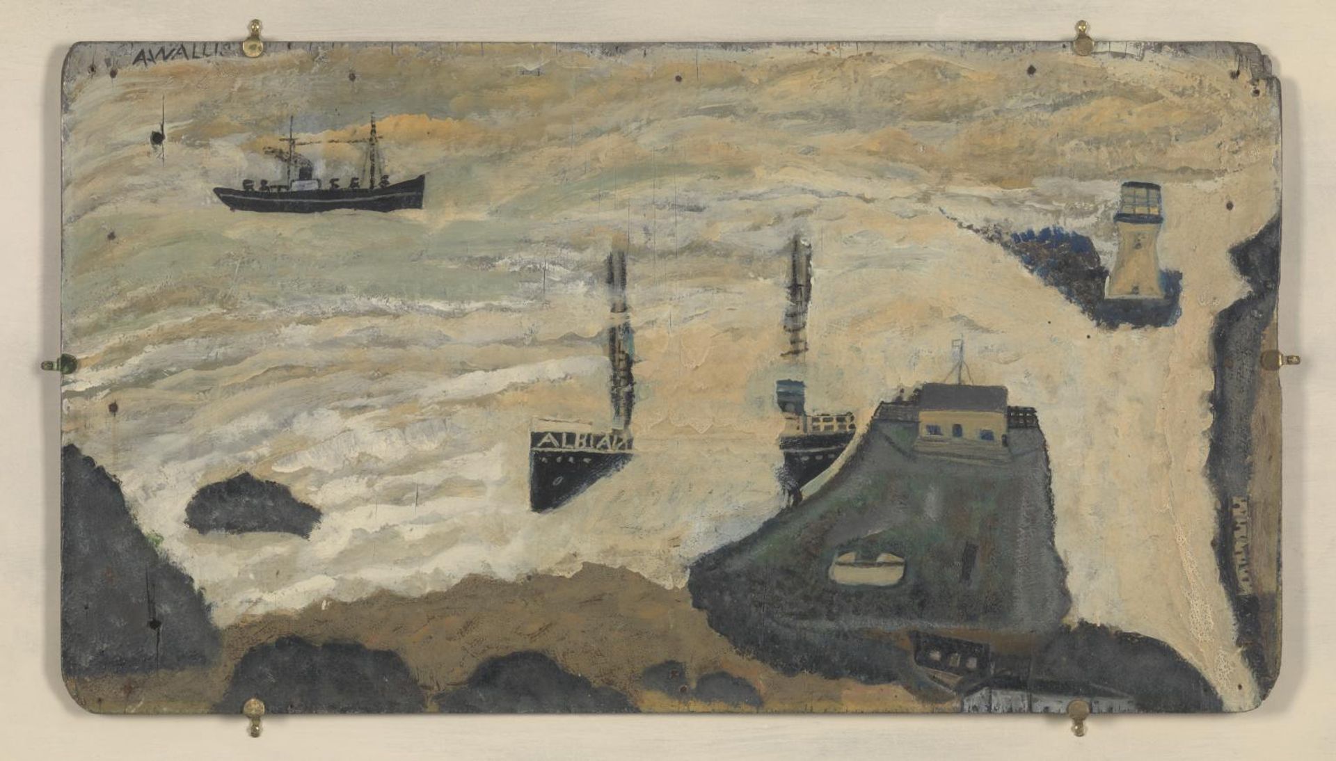 Wreck of the Alba by  Alfred Wallis