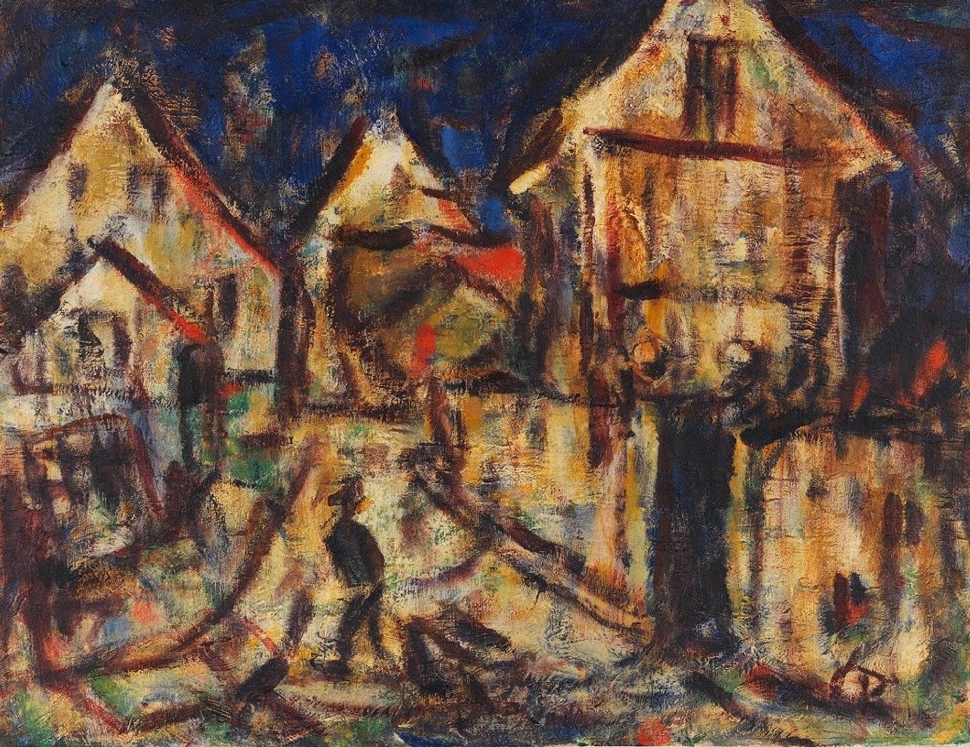 Häuser in Soest by Christian Rohlfs