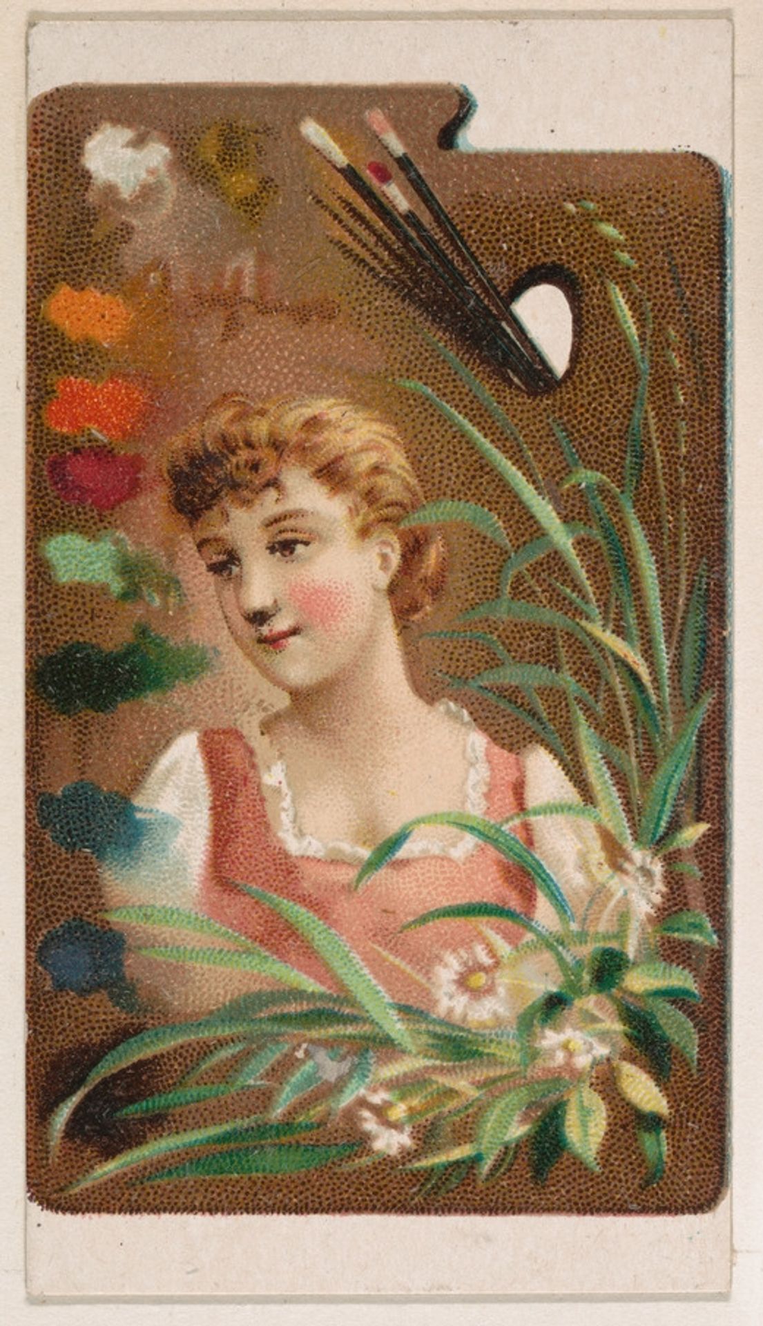 Artist's pallette, from the Novelties series (N228, Type 5) issued by Kinney Bros. by Kinney Brothers Tobacco Company