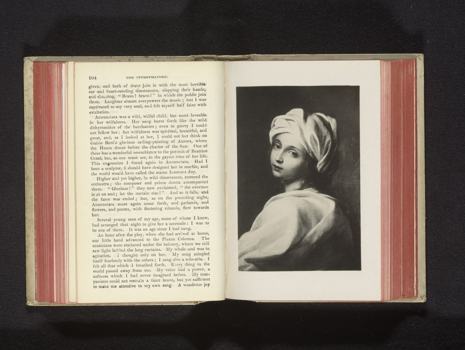 Fotoreproductie van een schilderij, voorstellende een portret van Beatrice Cenci by Anonymous