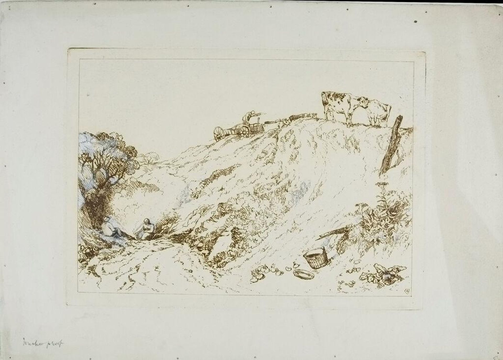 Sandbank with Gipsies by Frank Short