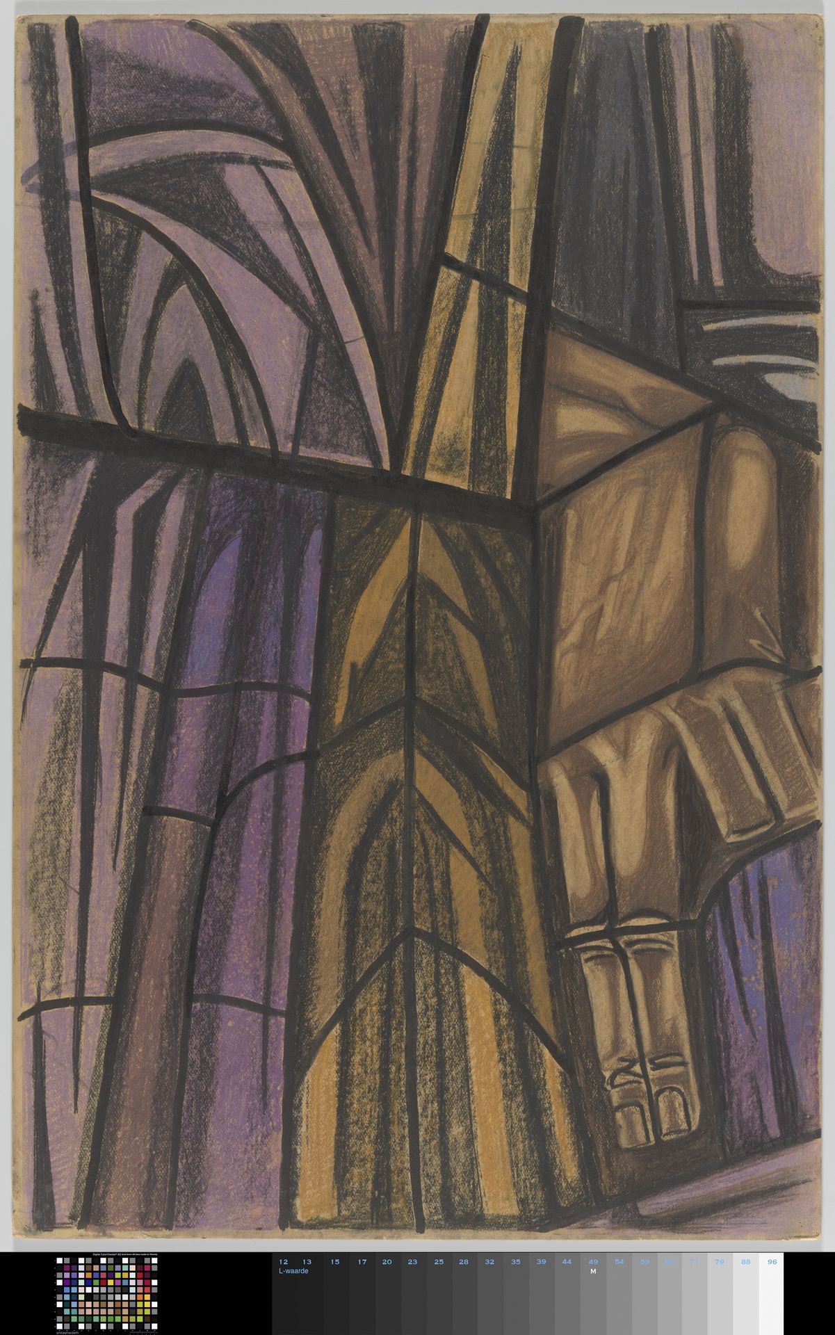 Ontwerp voor raam in het Zuidertransept van de Dom te Utrecht by Richard Nicolaüs Roland Holst
