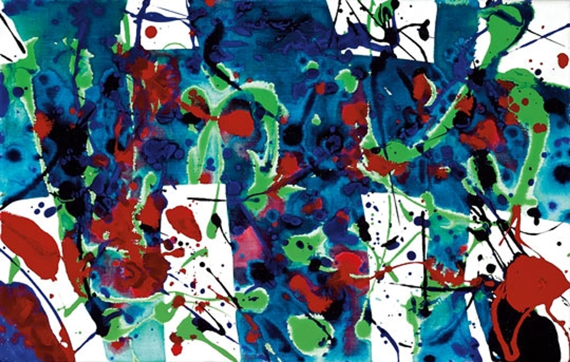 Untitled (SFP94-33, SFF.1709) by Sam Francis